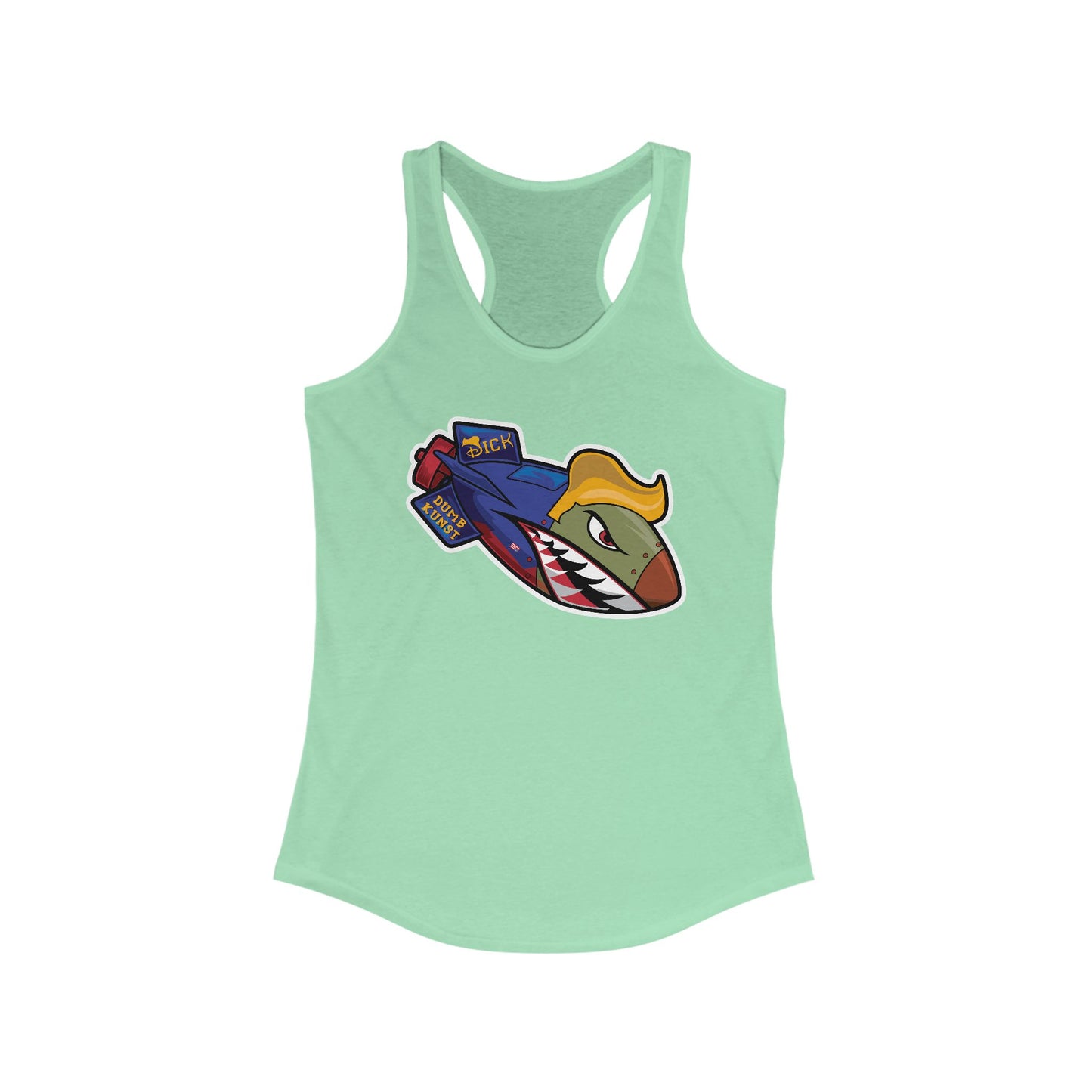 DK182: Dickold Trump - Ladies Racerback Tank