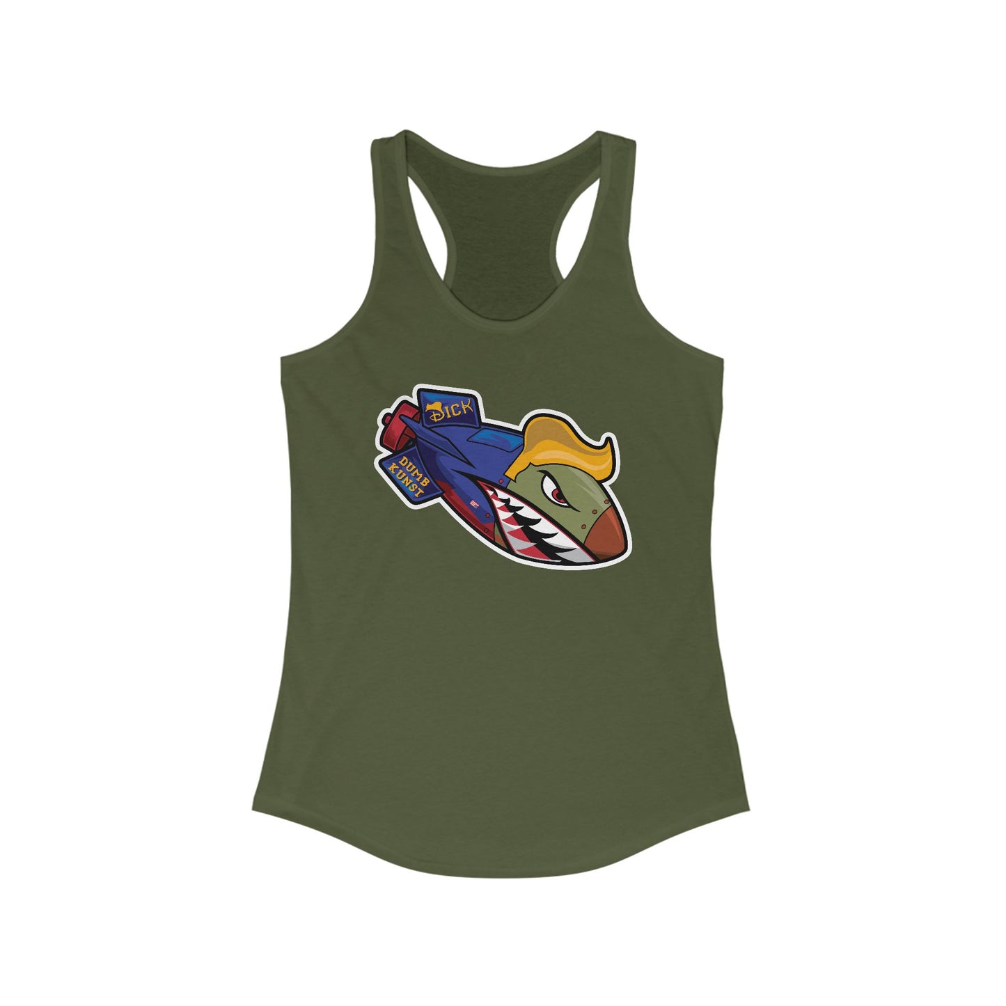 DK182: Dickold Trump - Ladies Racerback Tank