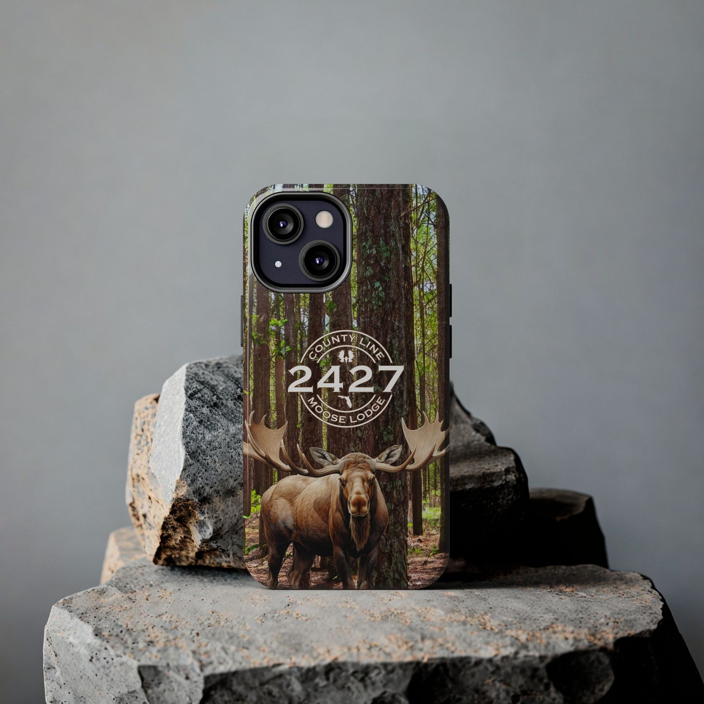Moose Lodge 2427 - Woodlands Moose - Tough Phone Cases (Select Phone Models)