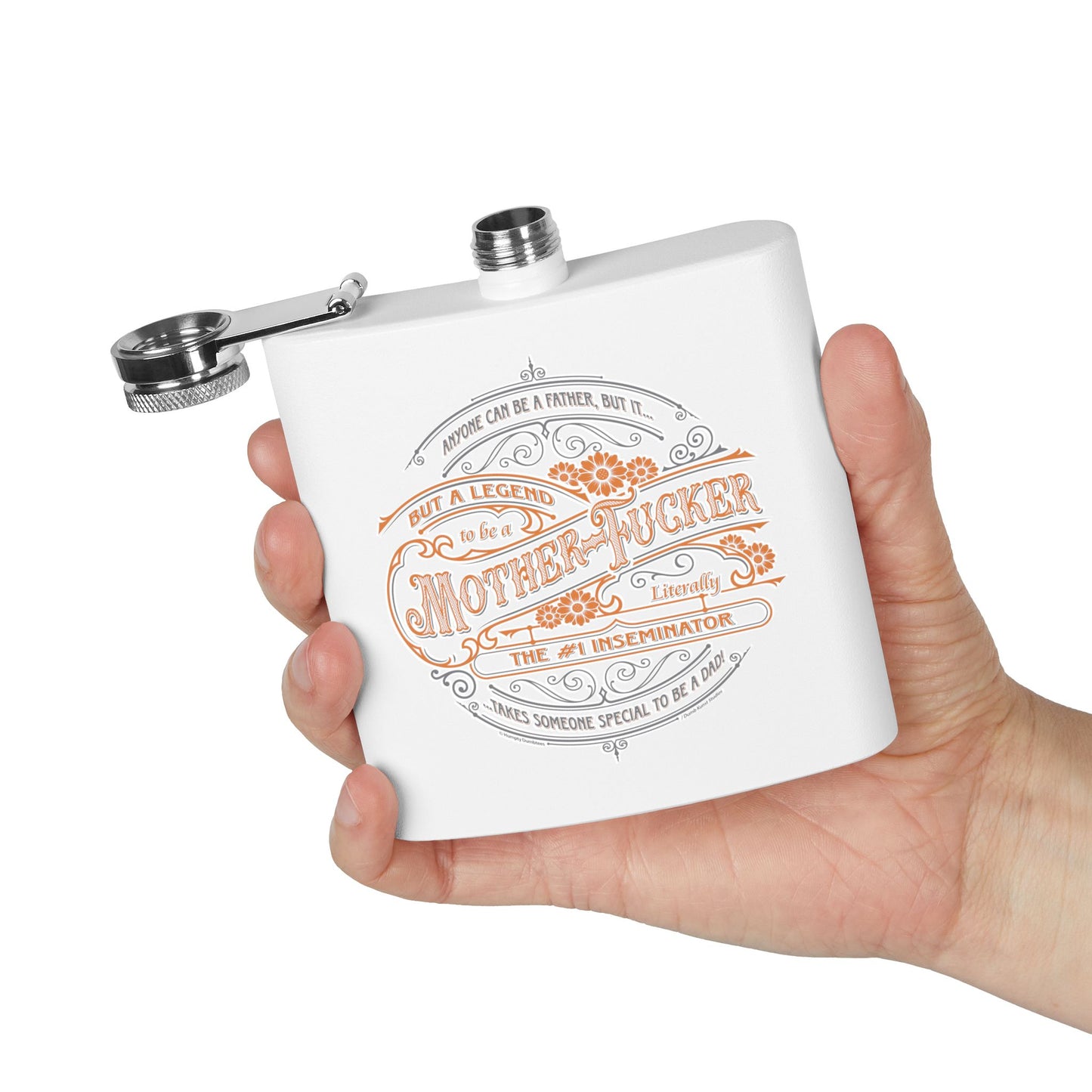 DK133: My Super Hero - 6oz Stainless Steel Hip Flask