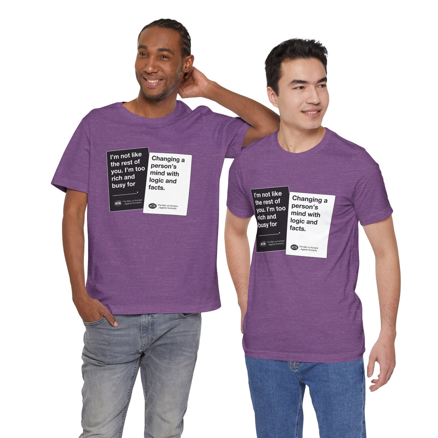 DK180: Humans Against Humanity (Logic & Facts Edition) - Unisex S/S T-Shirt