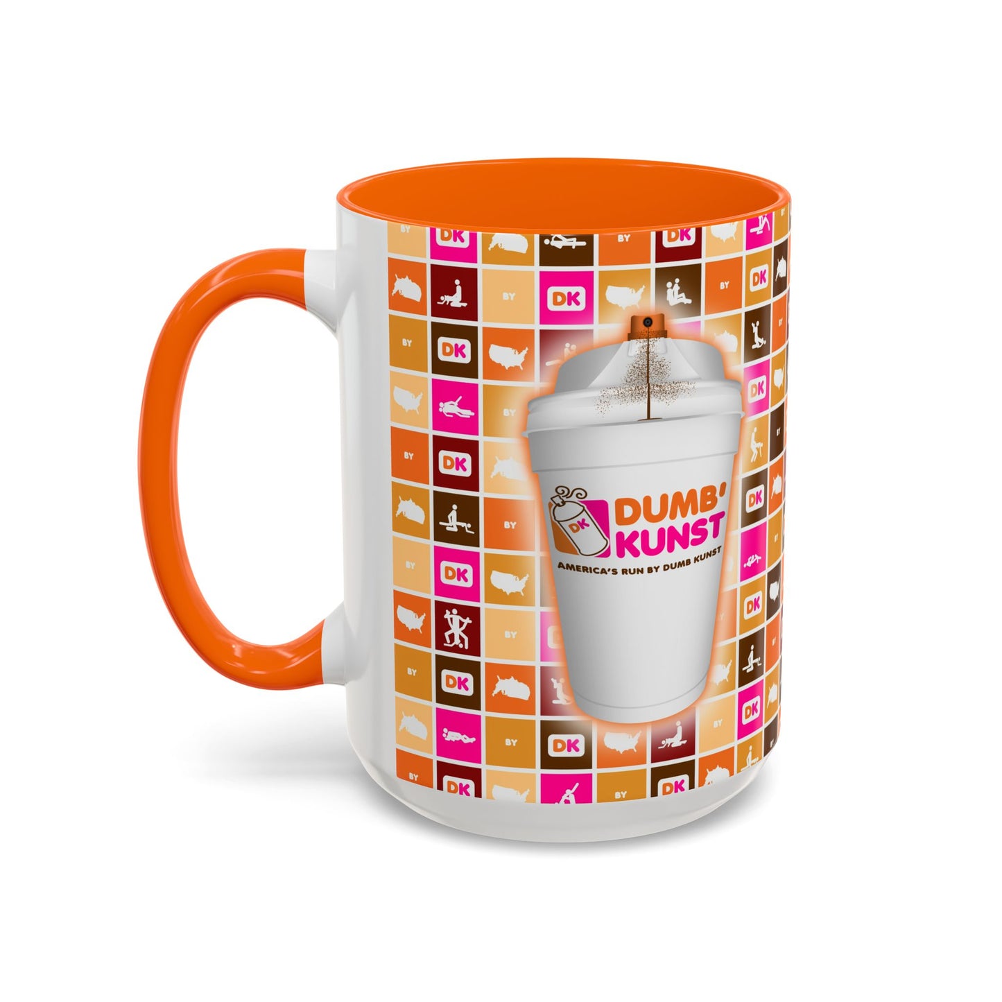 DK11: America Runs on Dumb Kunst (Spray Cup Edition) - Ceramic Coffee Mugs