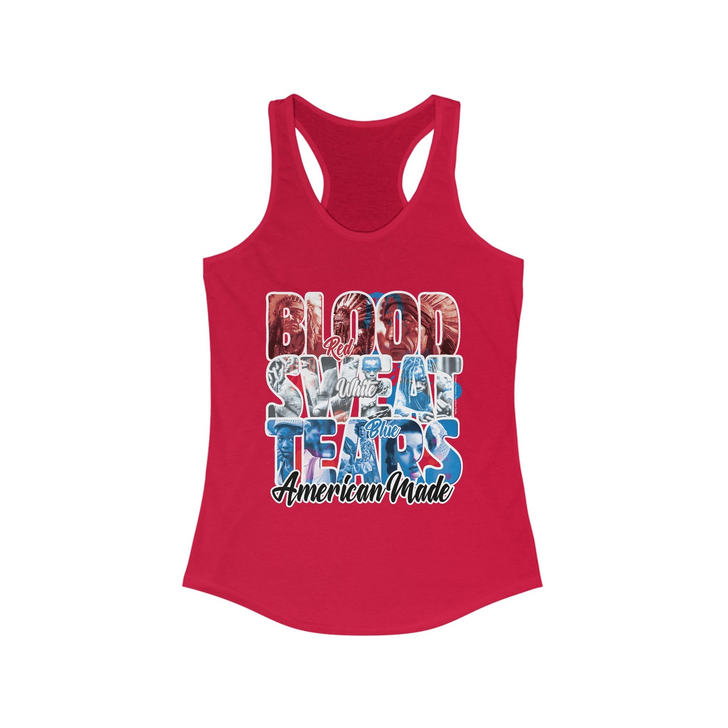 DK222: Blood Sweat Tears - Ladies Racerback Tank