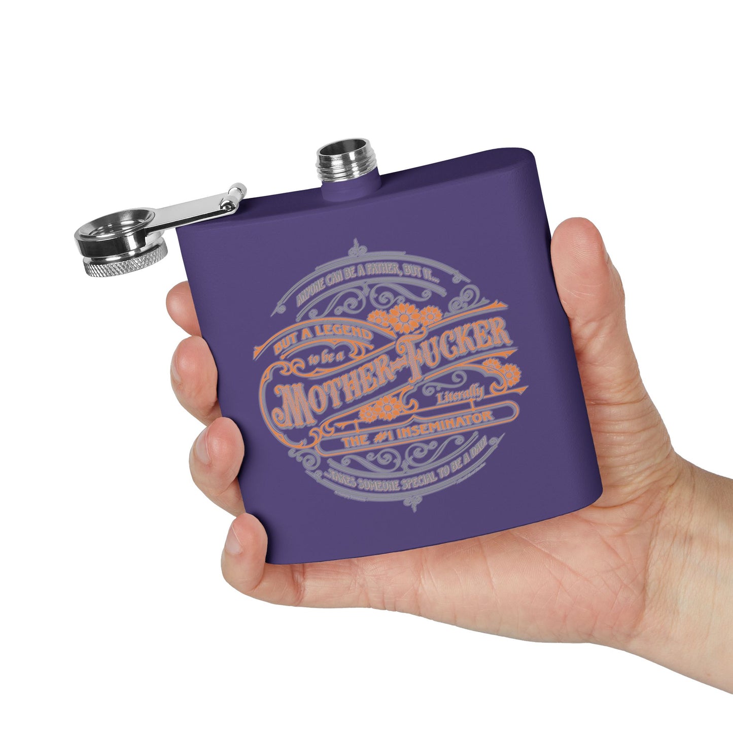 DK133: My Super Hero - 6oz Stainless Steel Hip Flask