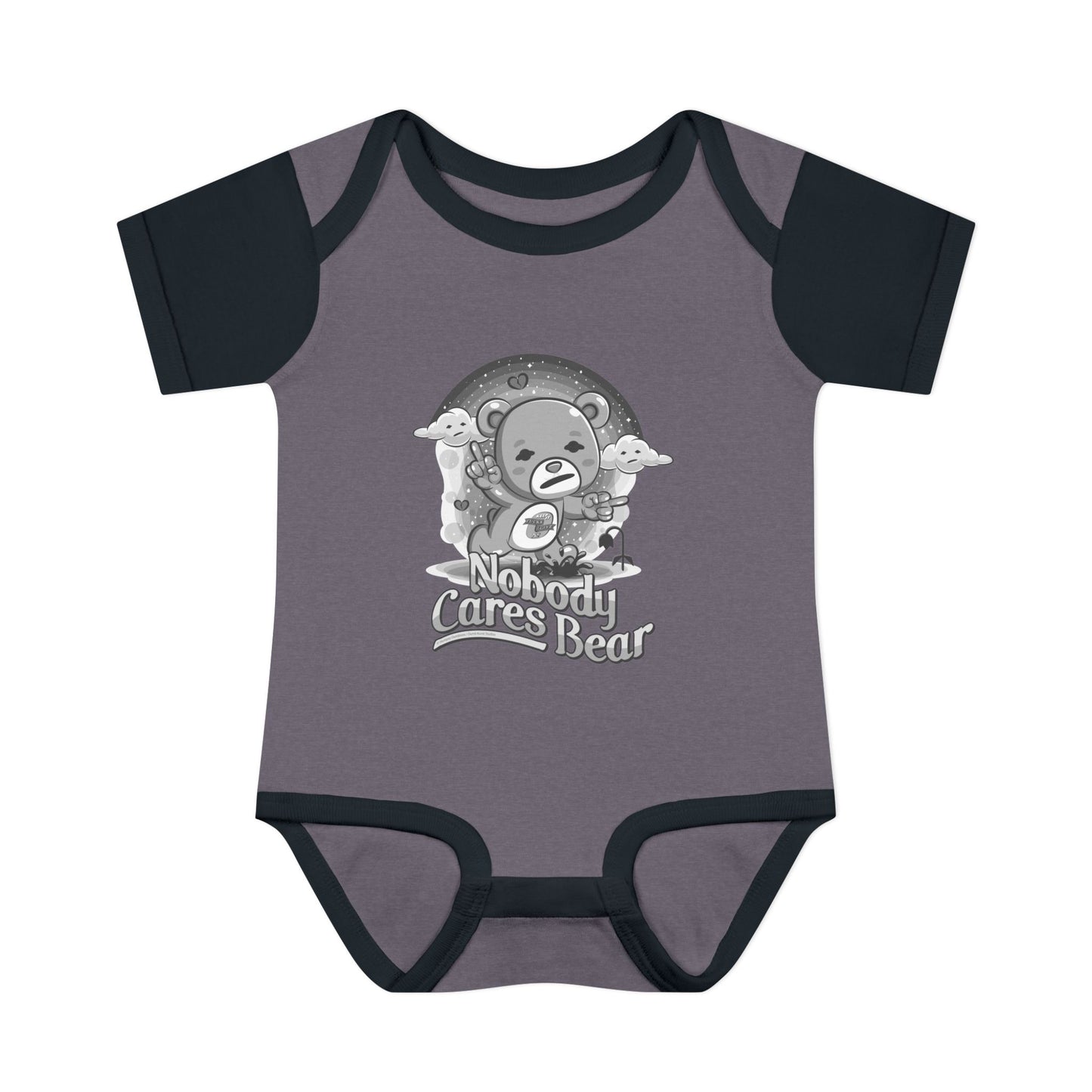 DK227: Nobody Cares Bear - Infant Sized Onsie