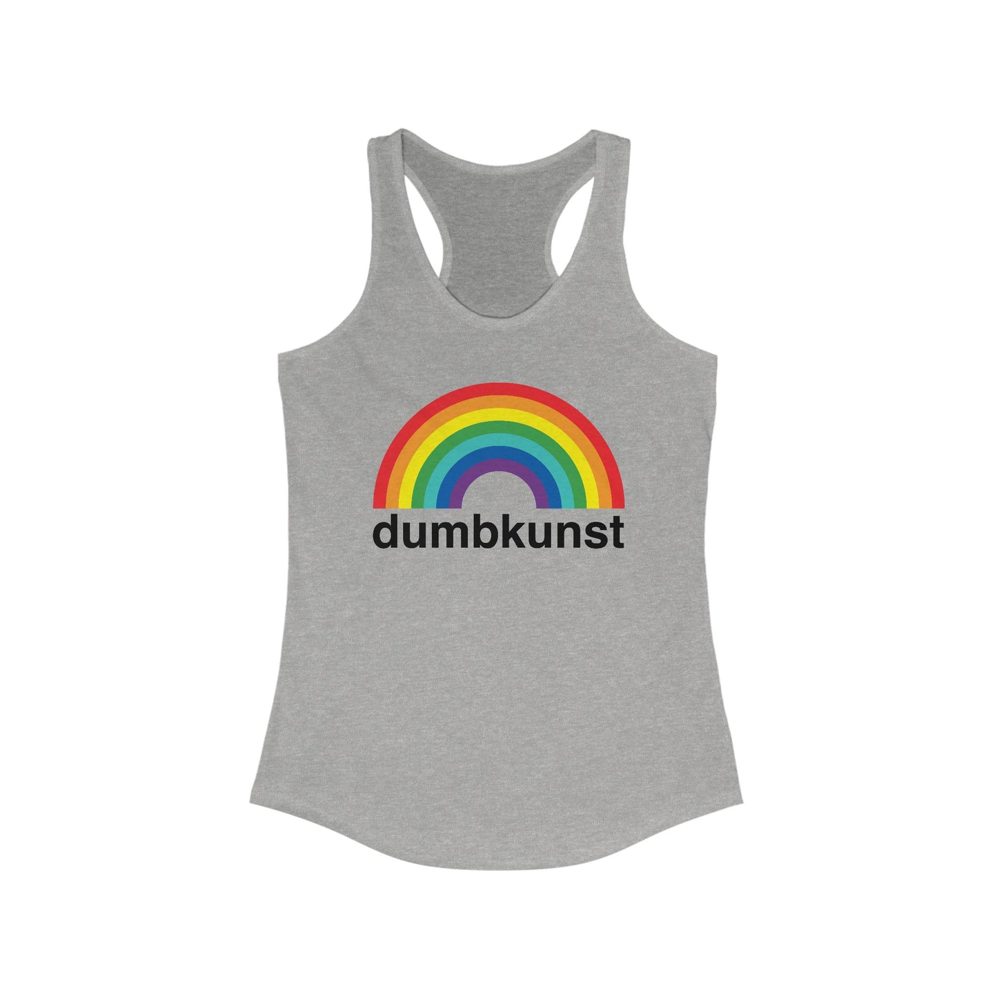 DK15: Dumb Kunst Under The Rainbow - Ladies Racerback Tank