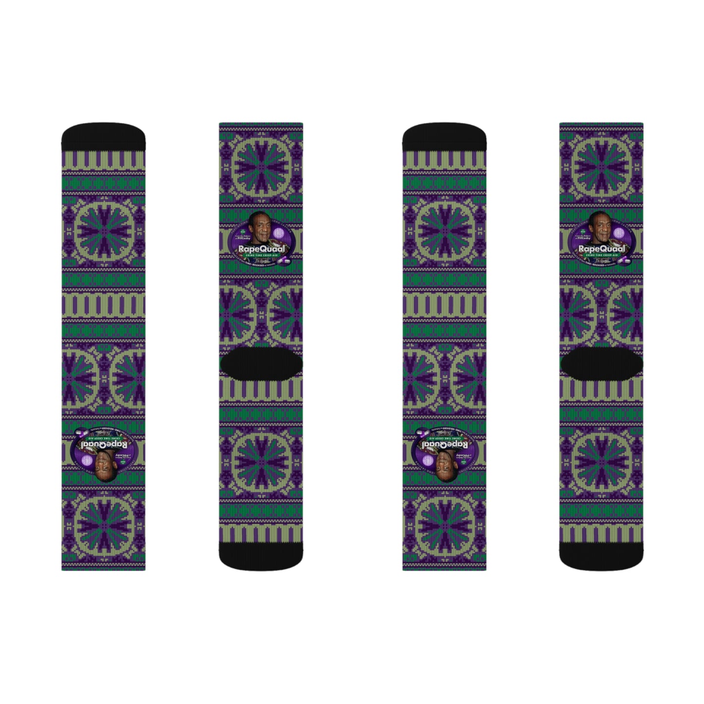 DK102: RapeQuaal by Pill Cosby - Sublimation Socks
