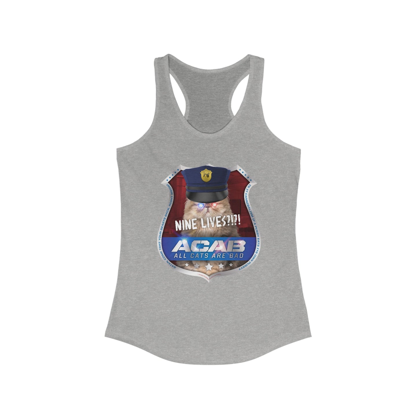 DK210: A.C.A.B. (Cats Edition) - Ladies Raceback Tank