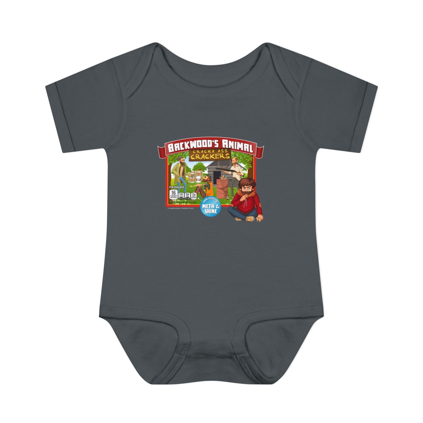 DK77: Animal Cracka' Ass Crackas - Infant Sized Onsie