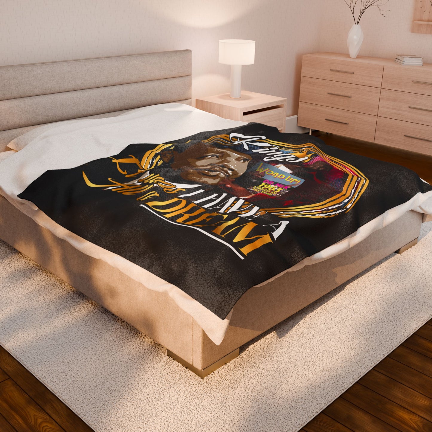DK50: King Recognize King - Velveteen Plush Blanket