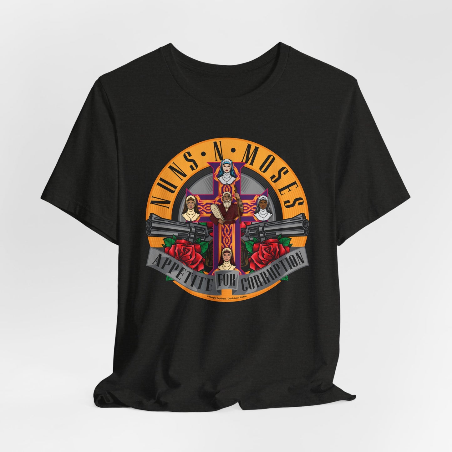 DK237: Puns-N-Doses (Nuns-N-Moses Edition) - Unisex S/S T-Shirt