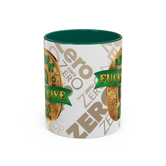 DK100: Zero Fucks To Give (Gold Edition) - Ceramic Coffee Mugs