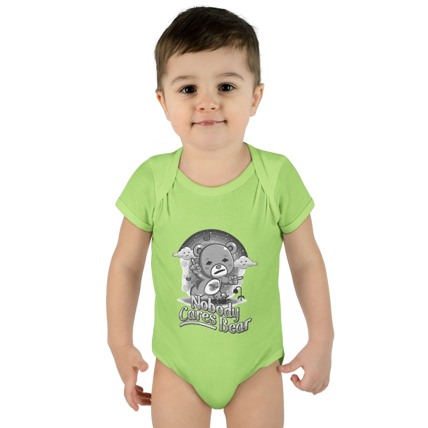 DK227: Nobody Cares Bear - Infant Sized Onsie