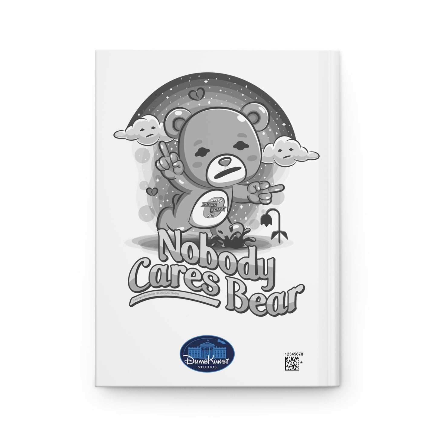 DK227: Nobody Cares Bear - Hardcover Writing Journal