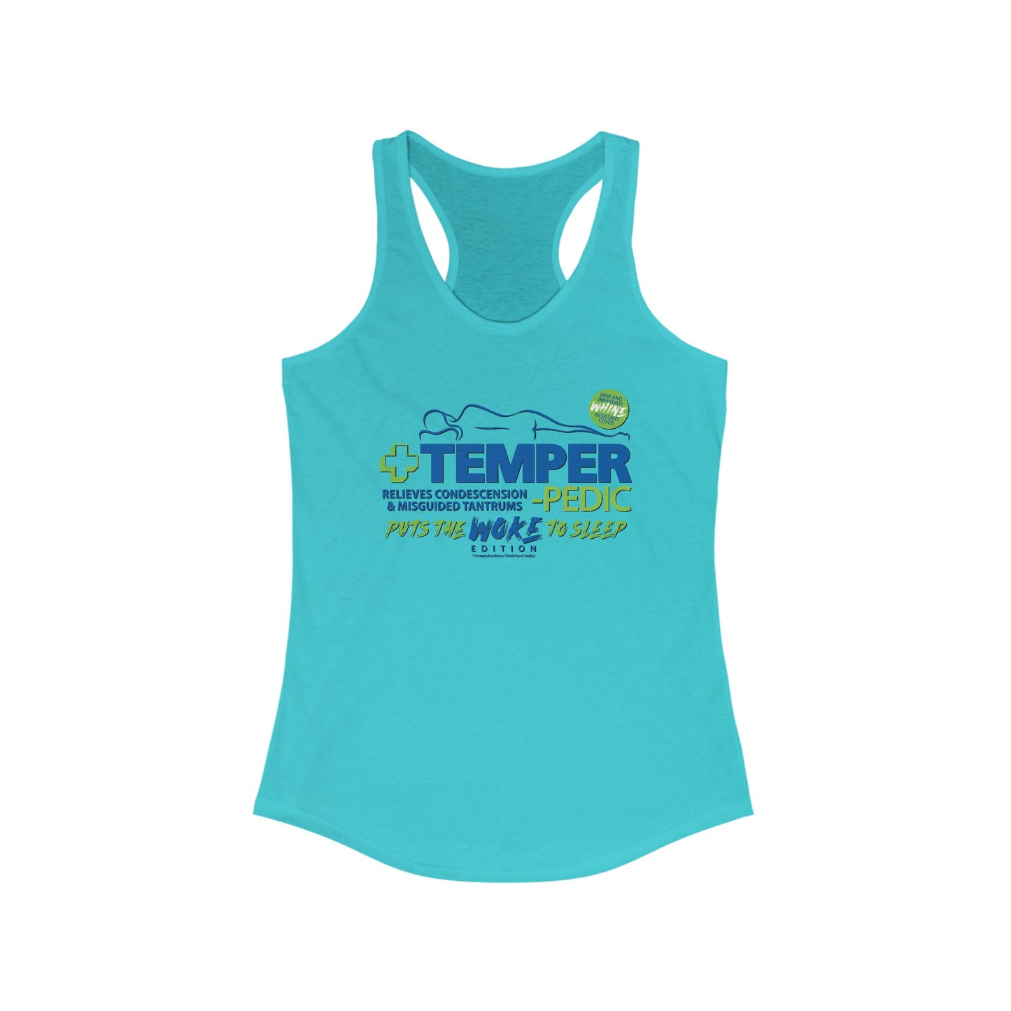 DK185: Temper-pedic - Ladies Raceback Tank