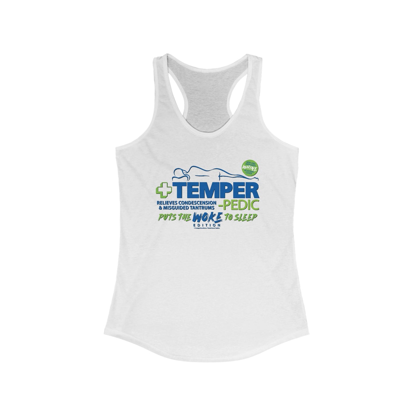 DK185: Temper-pedic - Ladies Raceback Tank