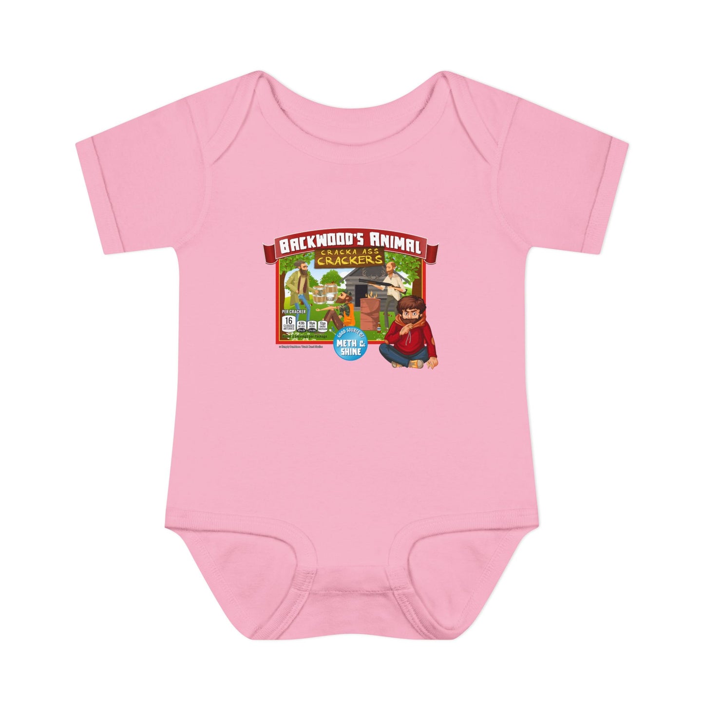 DK77: Animal Cracka' Ass Crackas - Infant Sized Onsie