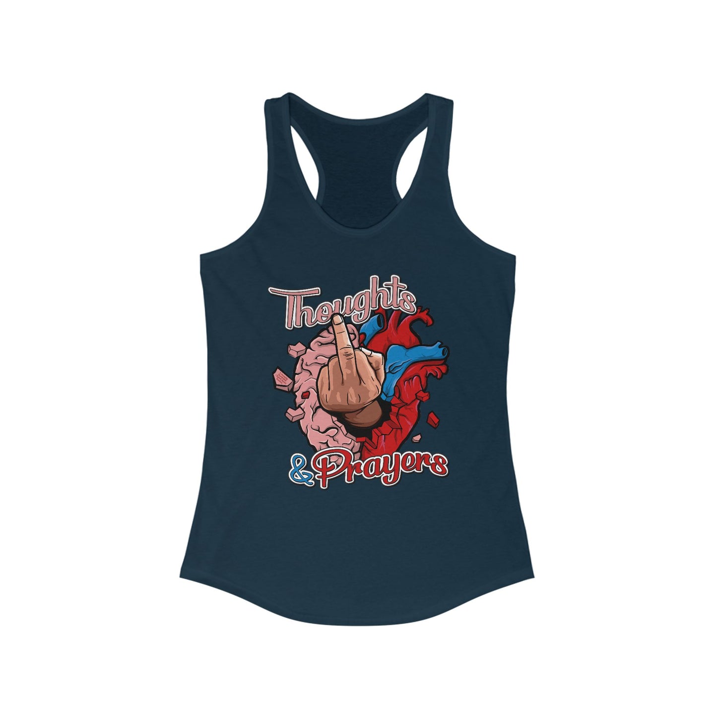 DK140: Thoughts & Prayers - Ladies Racerback Tank