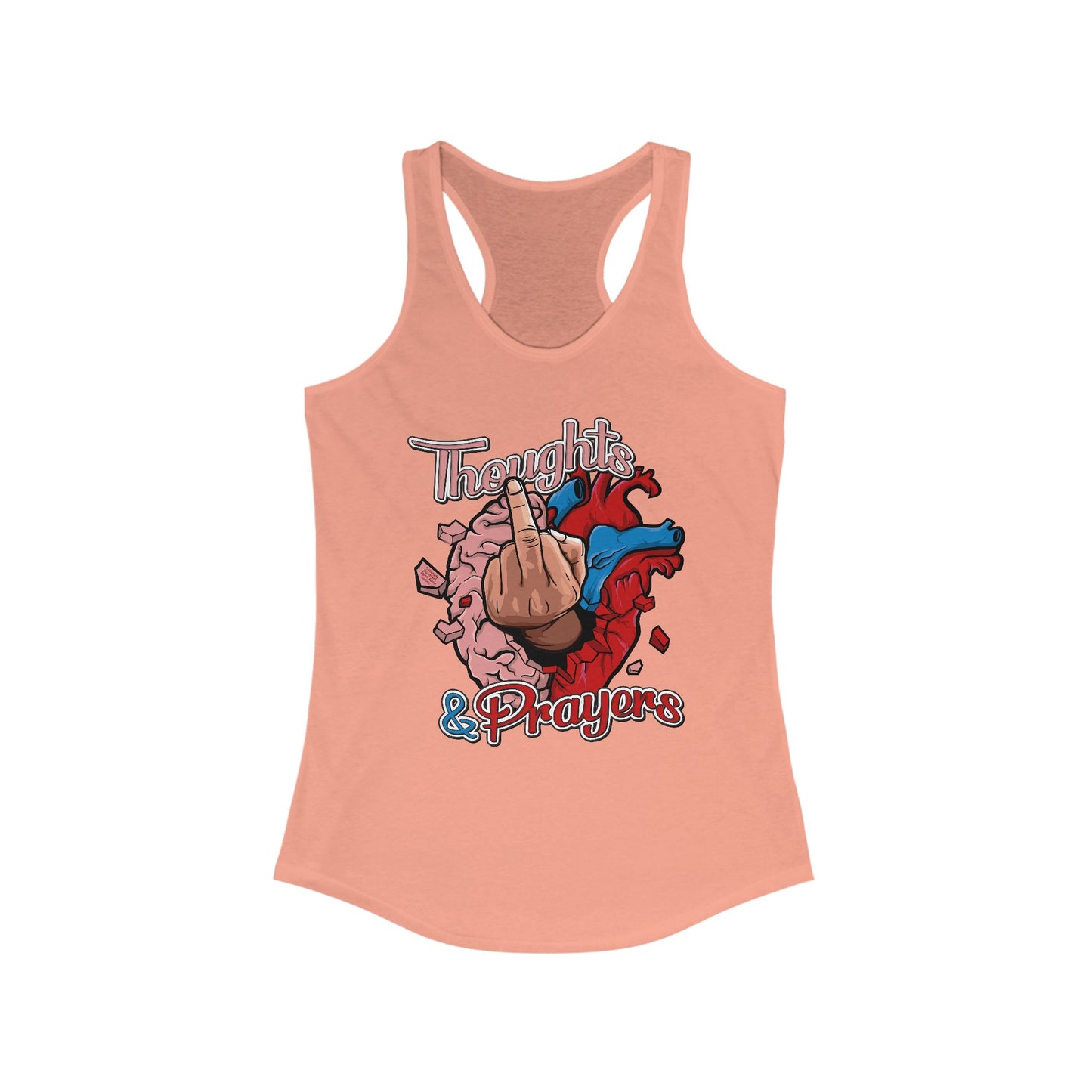 DK140: Thoughts & Prayers - Ladies Racerback Tank