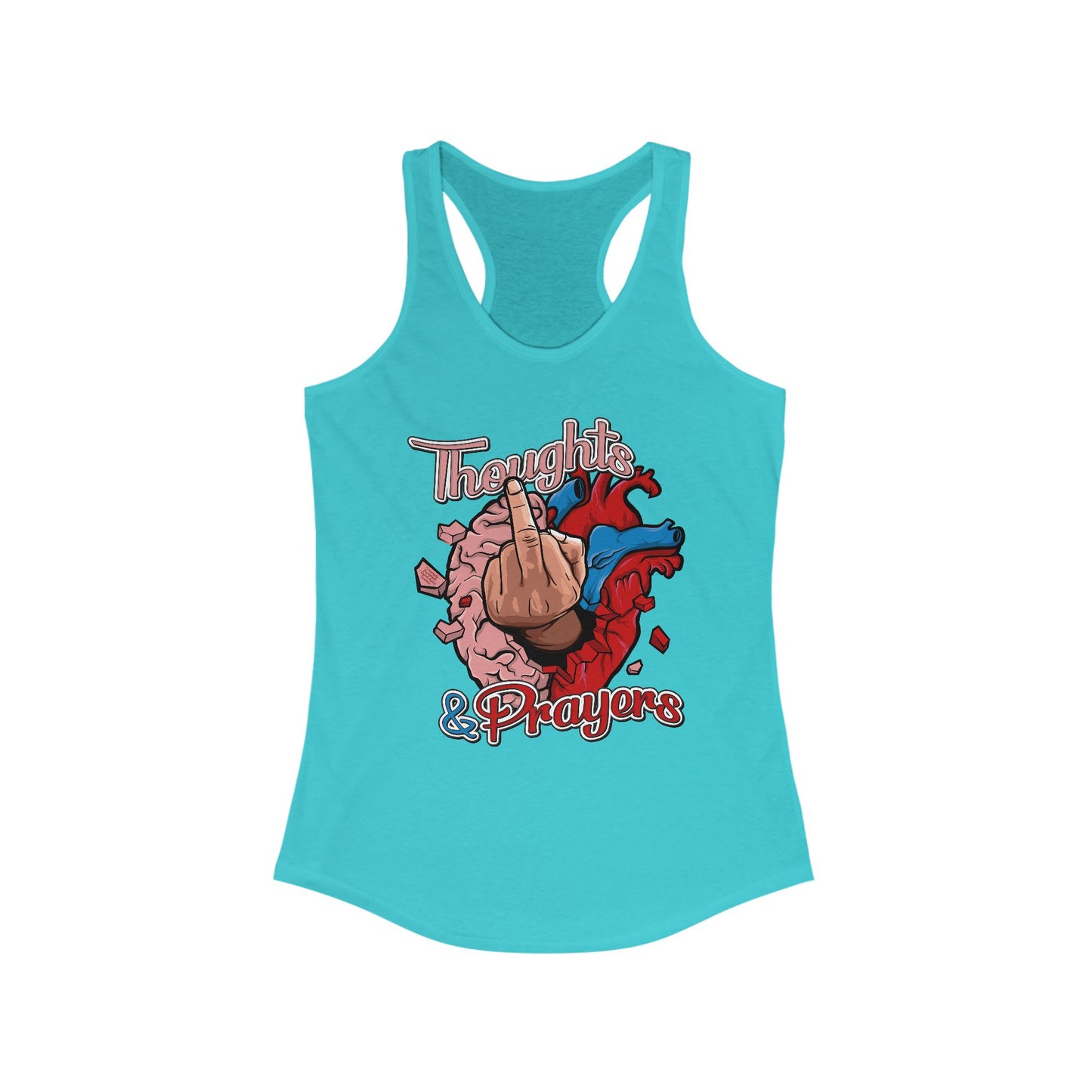 DK140: Thoughts & Prayers - Ladies Racerback Tank