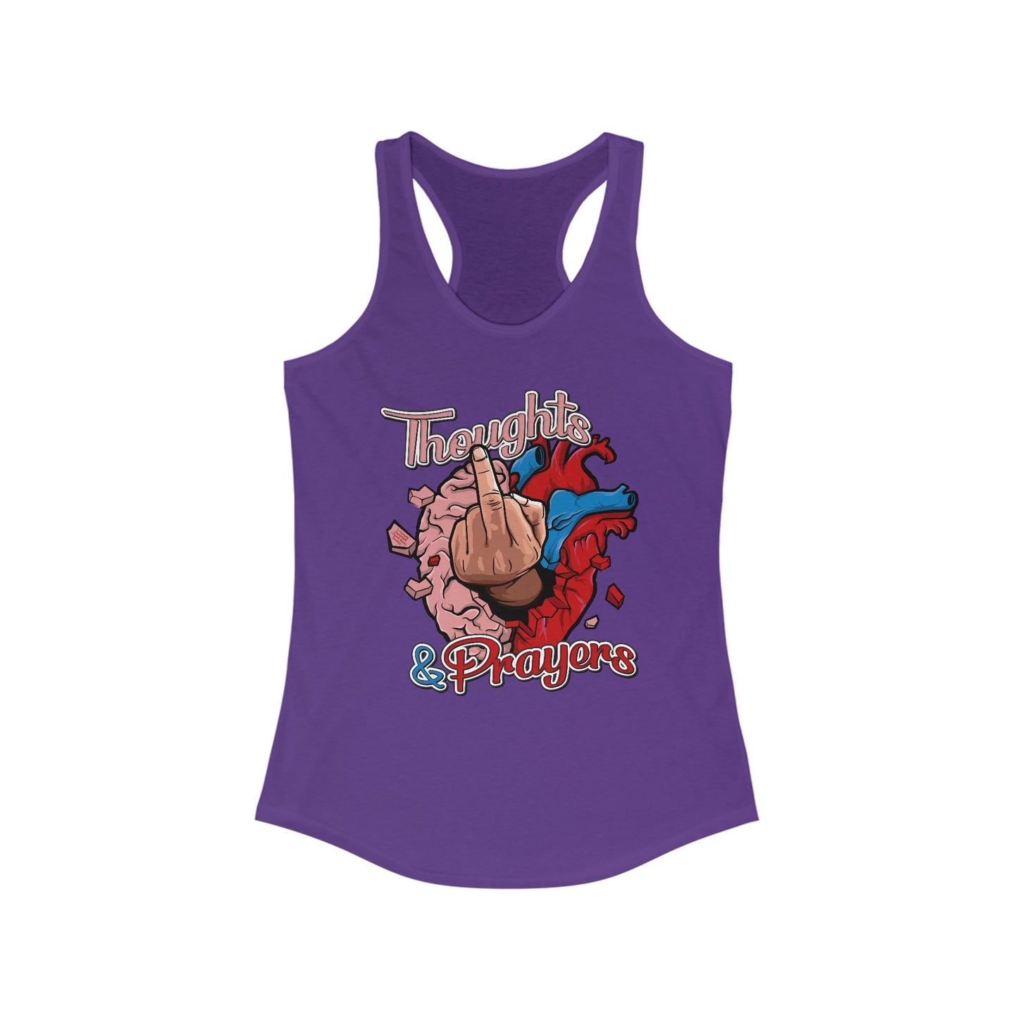 DK140: Thoughts & Prayers - Ladies Racerback Tank