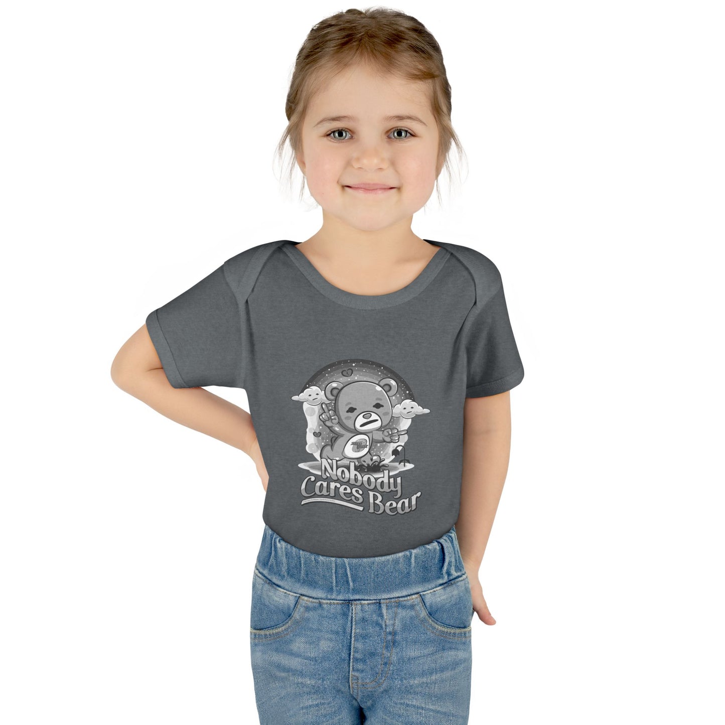DK227: Nobody Cares Bear - Infant Sized Onsie