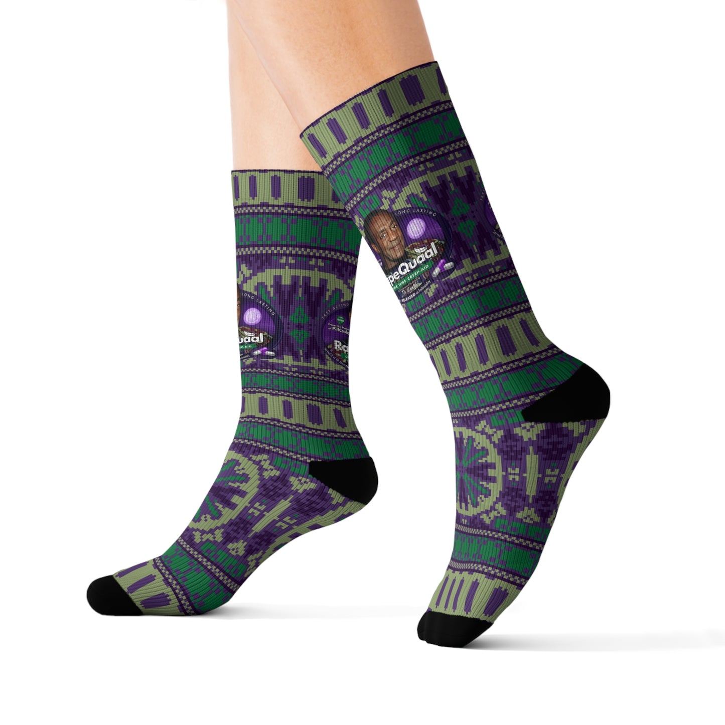 DK102: RapeQuaal by Pill Cosby - Sublimation Socks