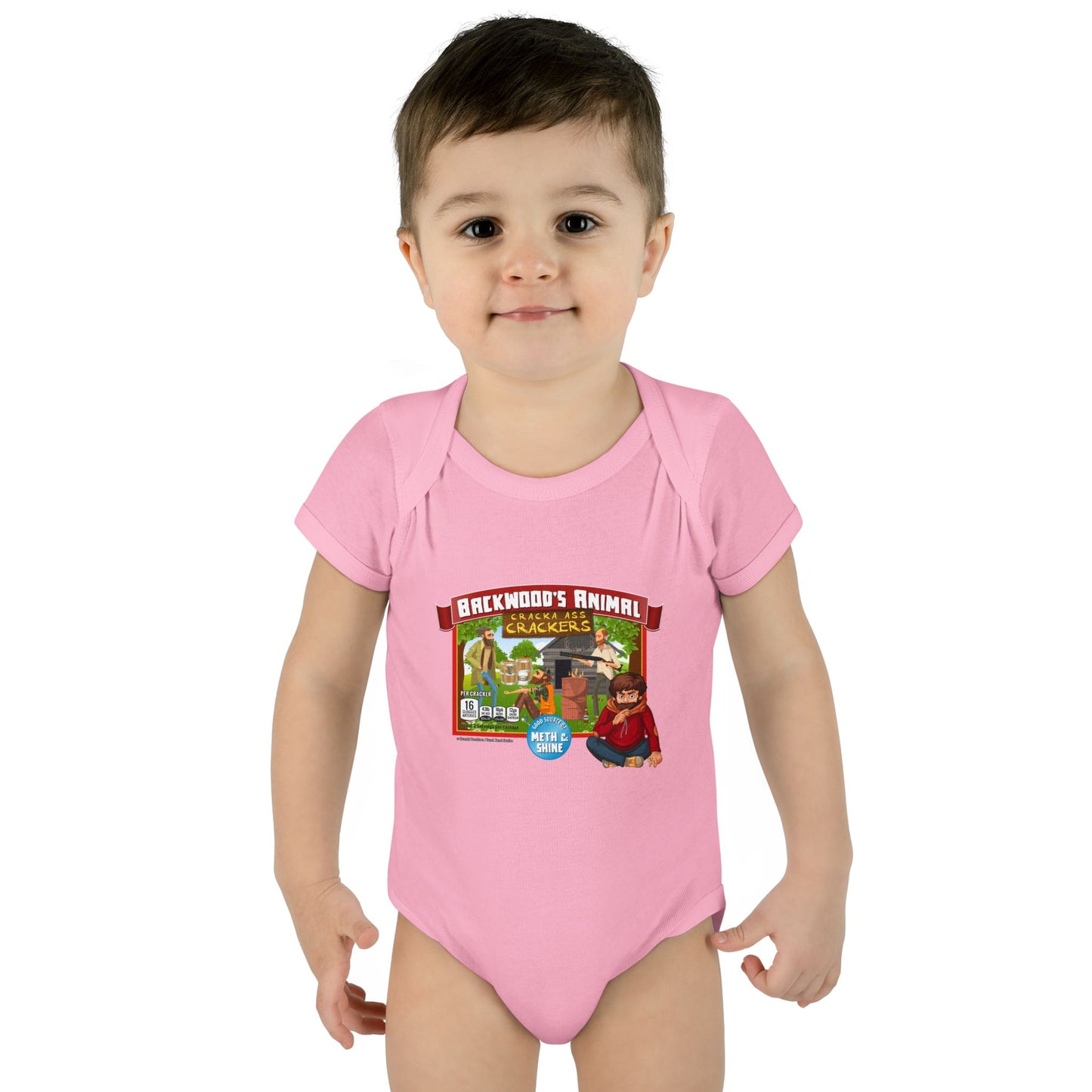 DK77: Animal Cracka' Ass Crackas - Infant Sized Onsie