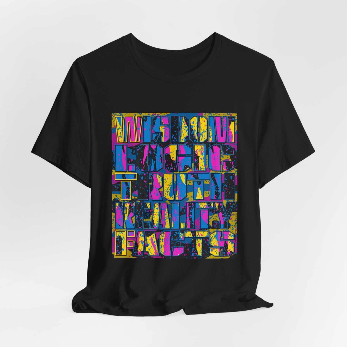 DK159: WTF! FTW! Facts! (CMYK Edition) - Unisex S/S T-Shirt