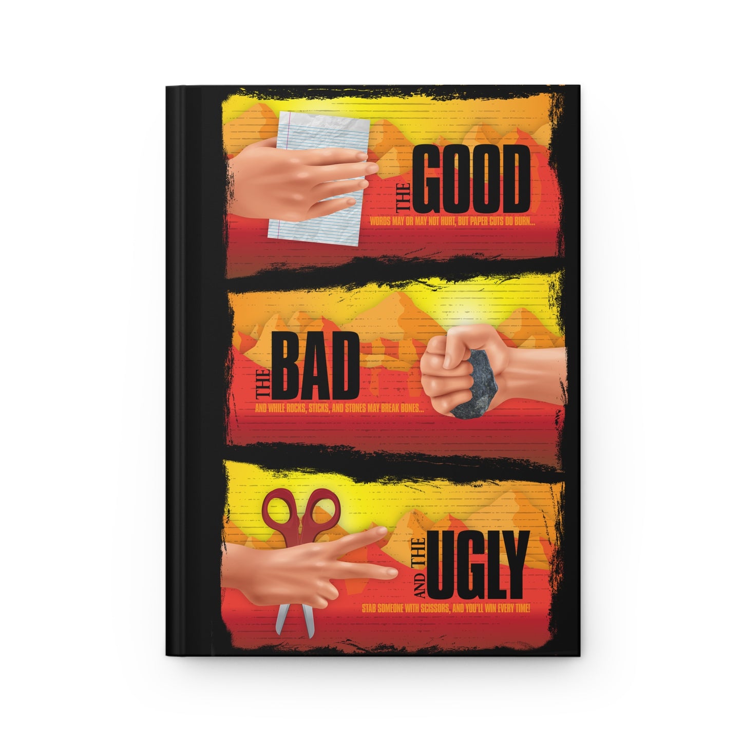 DK173: Roshambo Gone Wild West - Hardcover Writing Journal