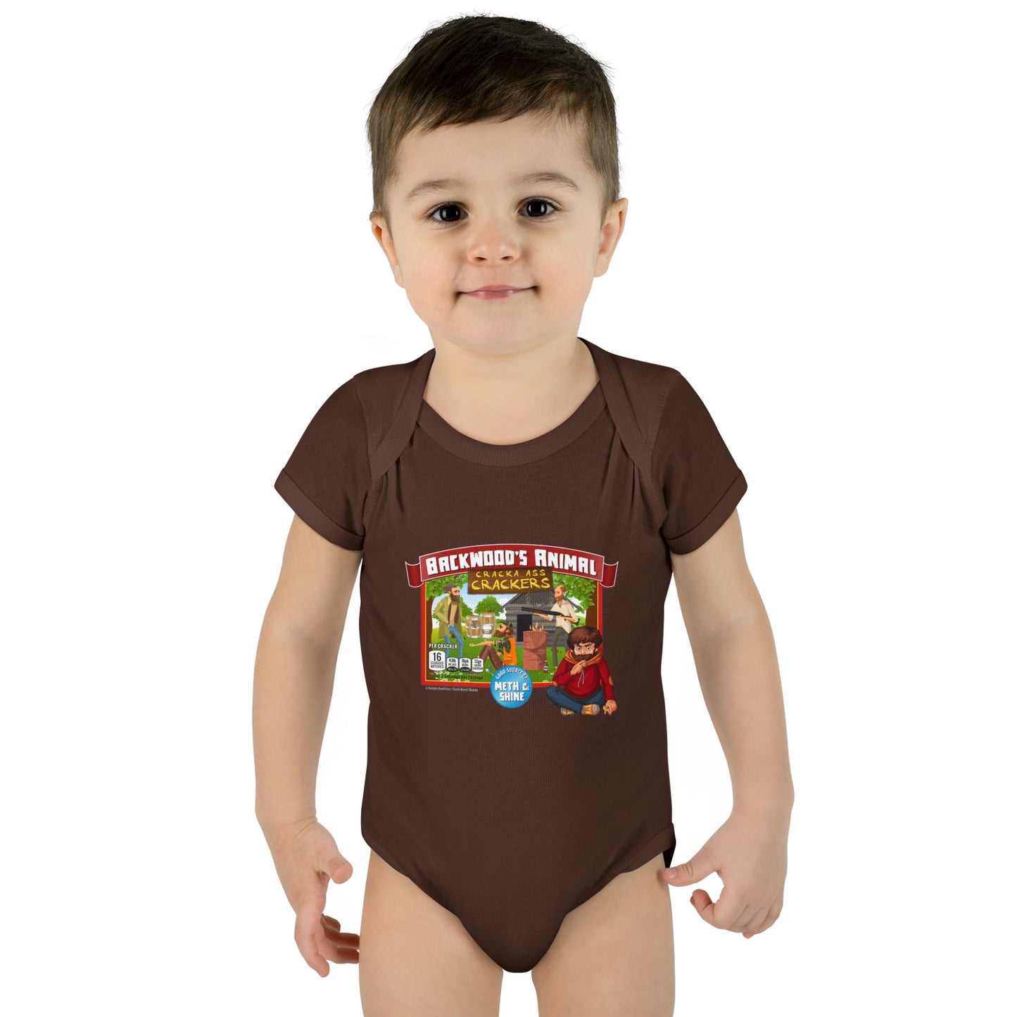 DK77: Animal Cracka' Ass Crackas - Infant Sized Onsie