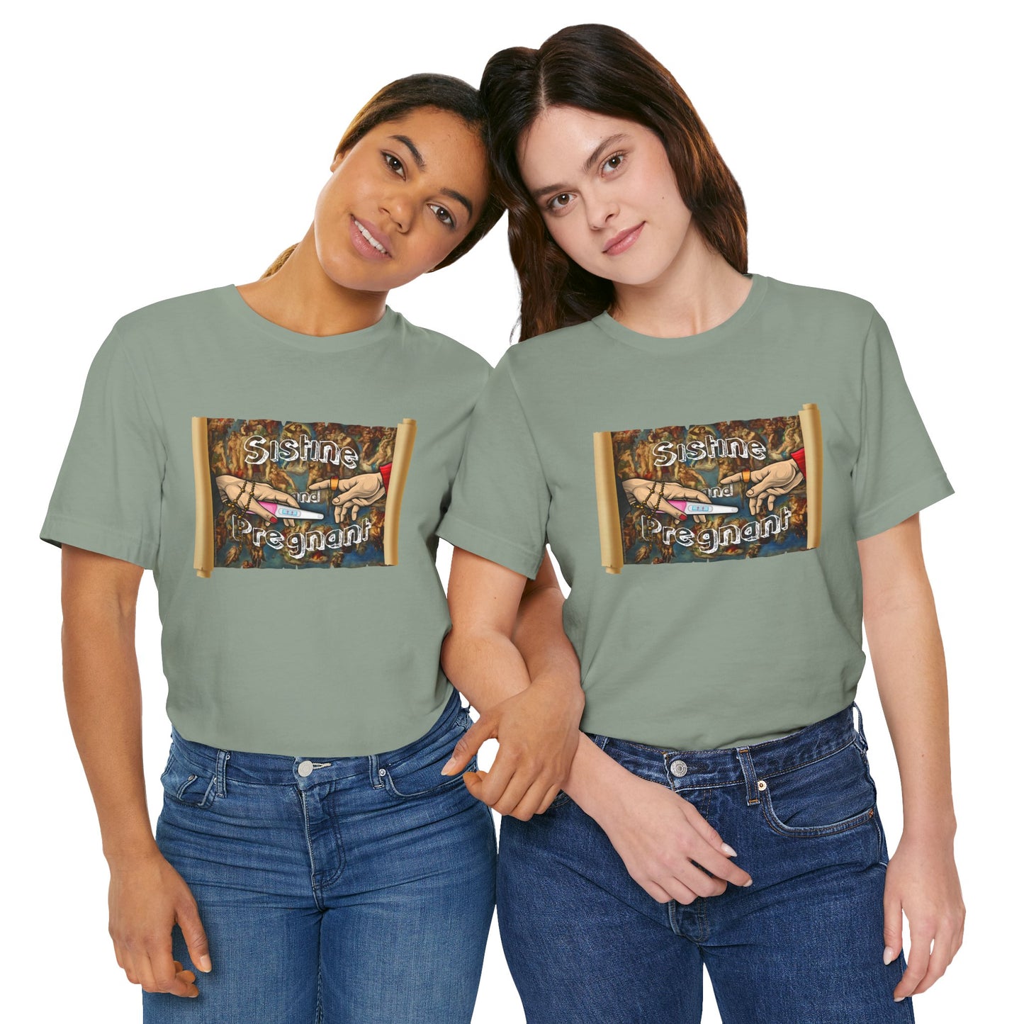 DK94: Sistine and Pregnant - Unisex S/S T-Shirt