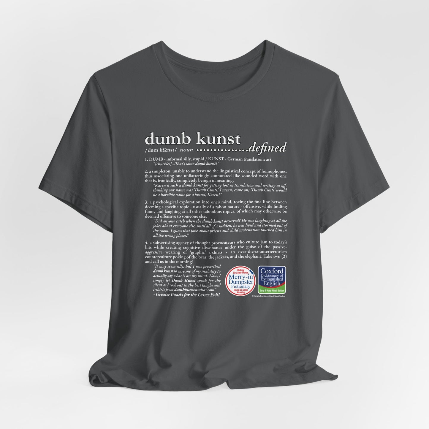 DK171: Dumb Kunst Defined - Unisex S/S T-Shirt