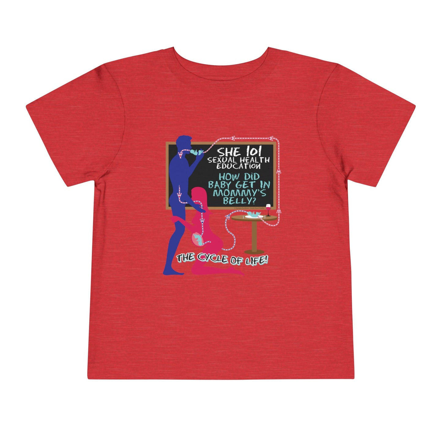 DK184: Baby In The Belly - Toddler Sized T-Shirt
