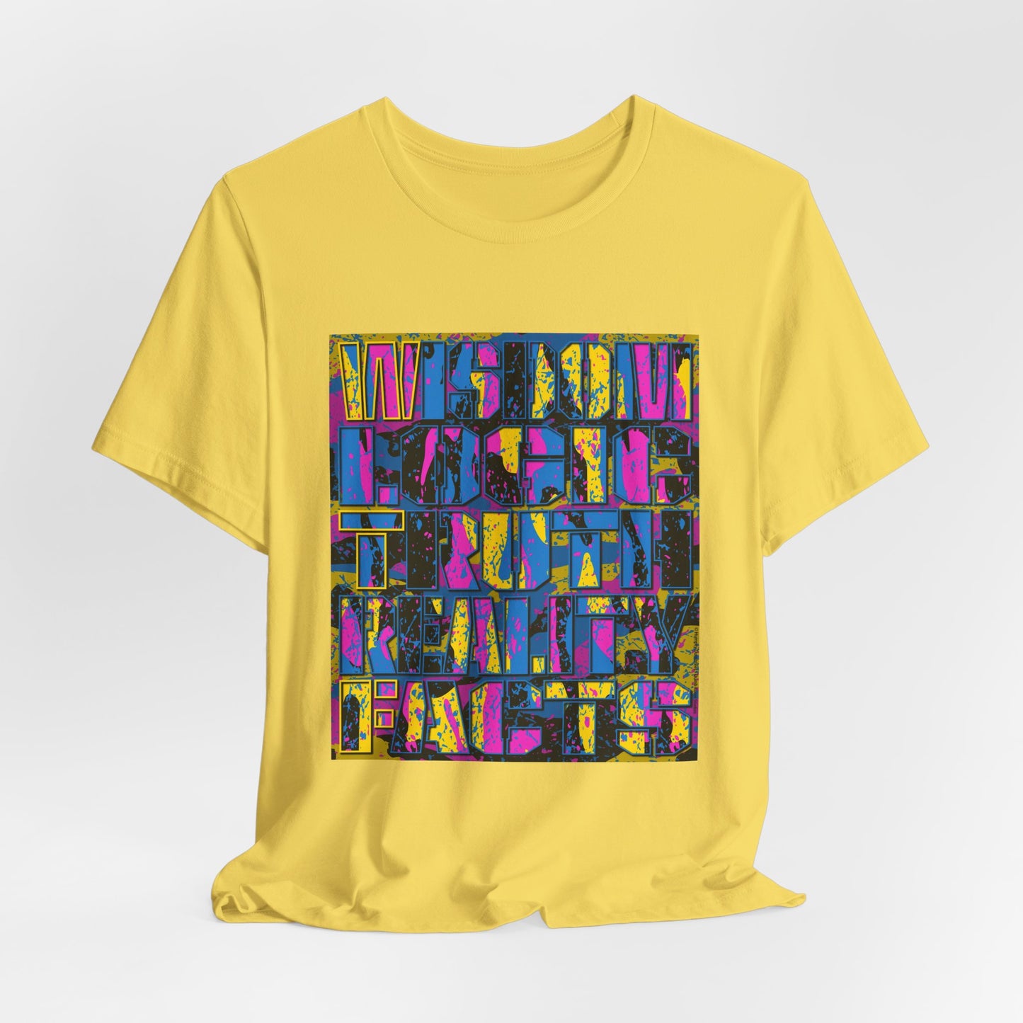 DK159: WTF! FTW! Facts! (CMYK Edition) - Unisex S/S T-Shirt