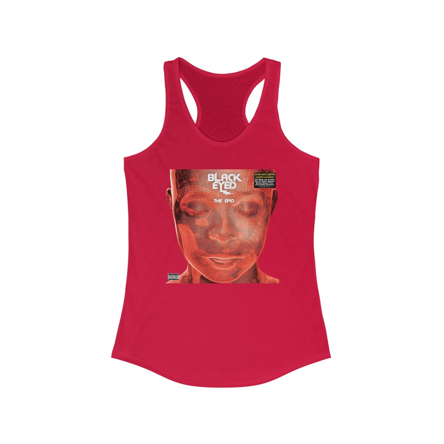 DK136: Hit With The Ladies (Black Eyed Red Edition) - Ladies Racerback Tank