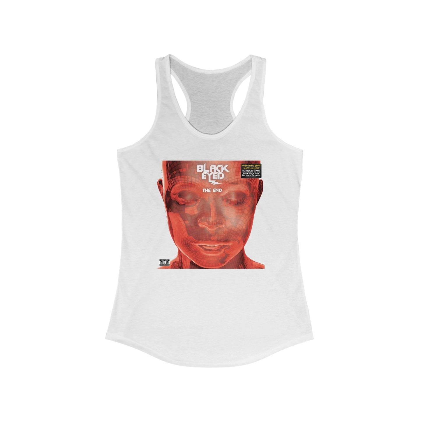 DK136: Hit With The Ladies (Black Eyed Red Edition) - Ladies Racerback Tank