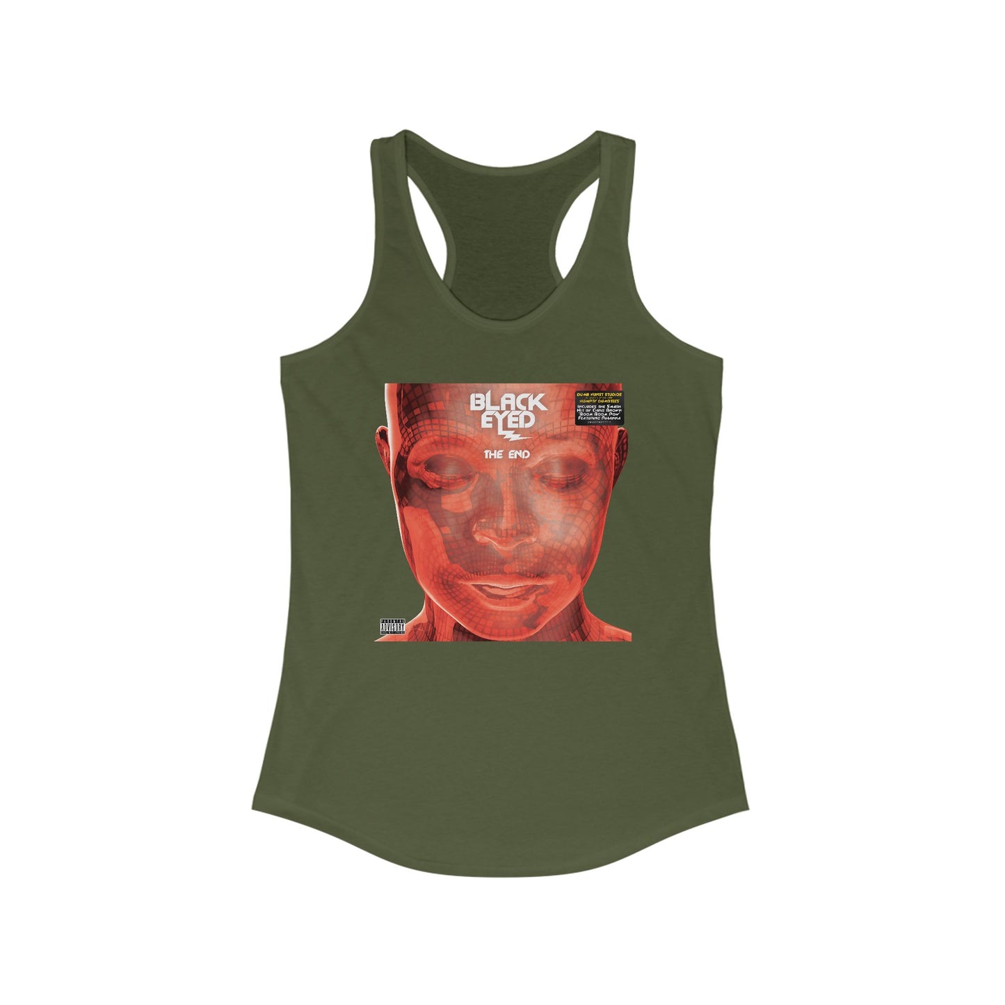 DK136: Hit With The Ladies (Black Eyed Red Edition) - Ladies Racerback Tank