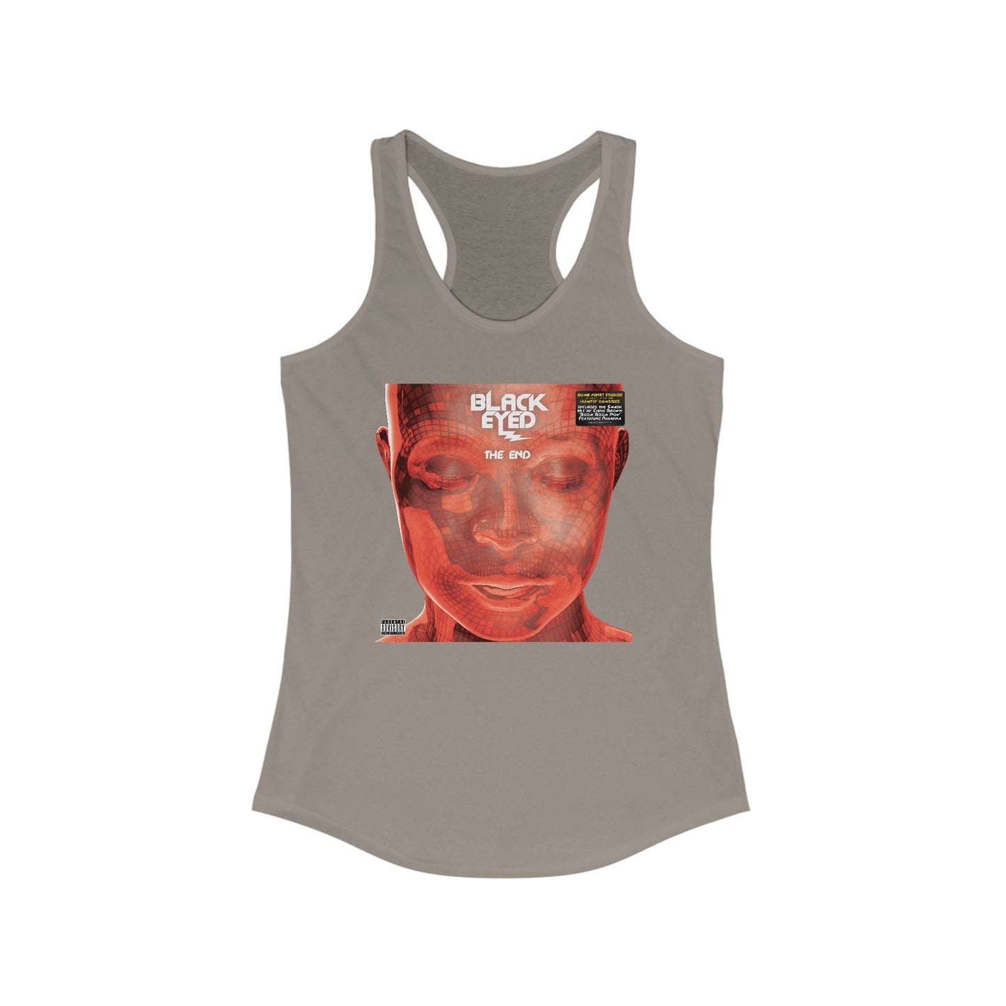 DK136: Hit With The Ladies (Black Eyed Red Edition) - Ladies Racerback Tank