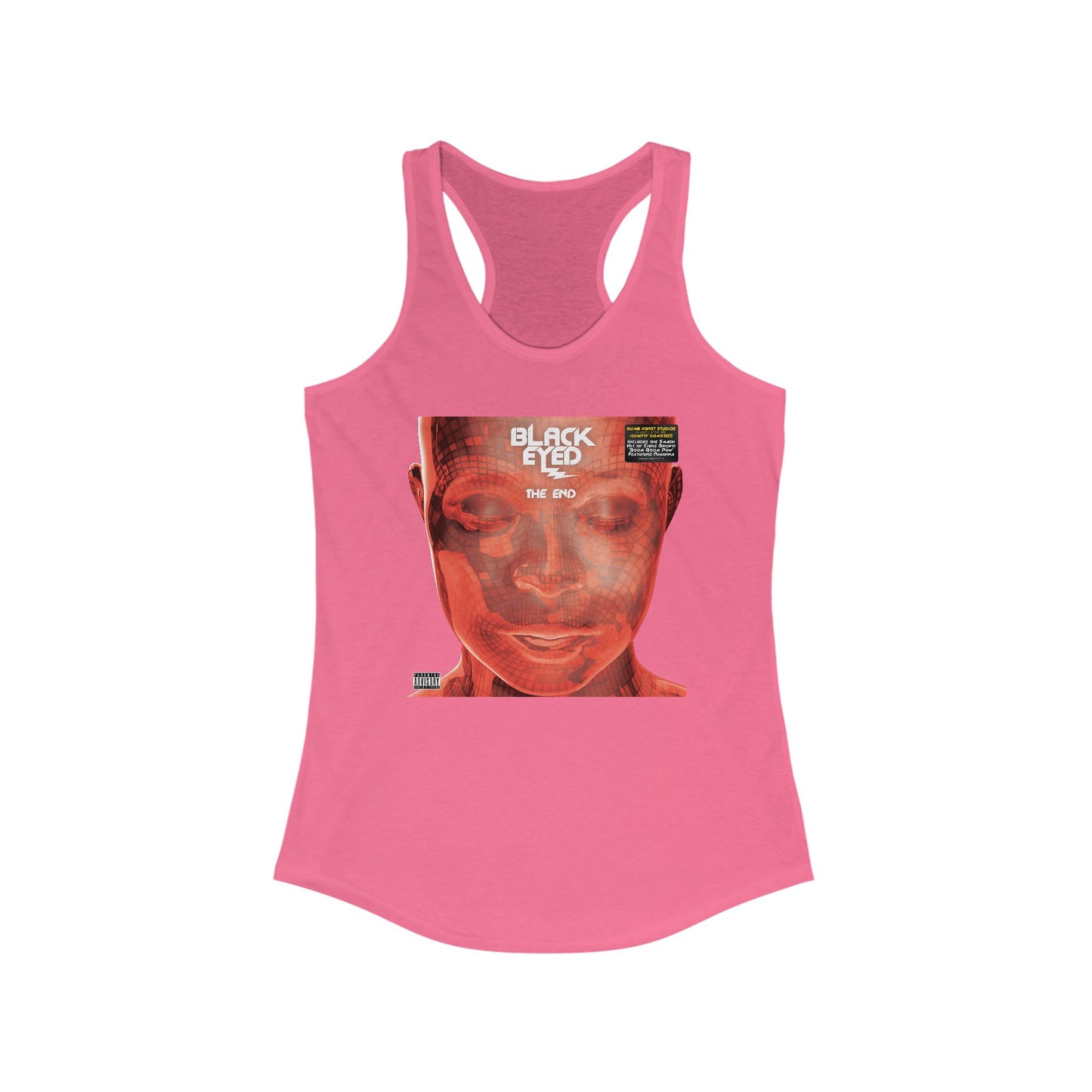 DK136: Hit With The Ladies (Black Eyed Red Edition) - Ladies Racerback Tank