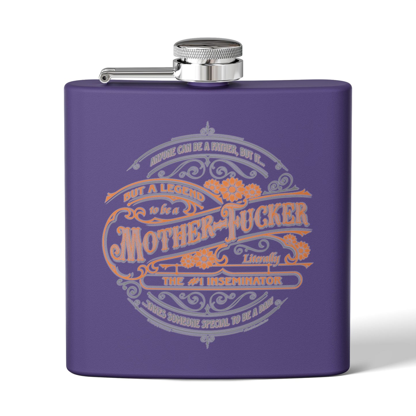 DK133: My Super Hero - 6oz Stainless Steel Hip Flask
