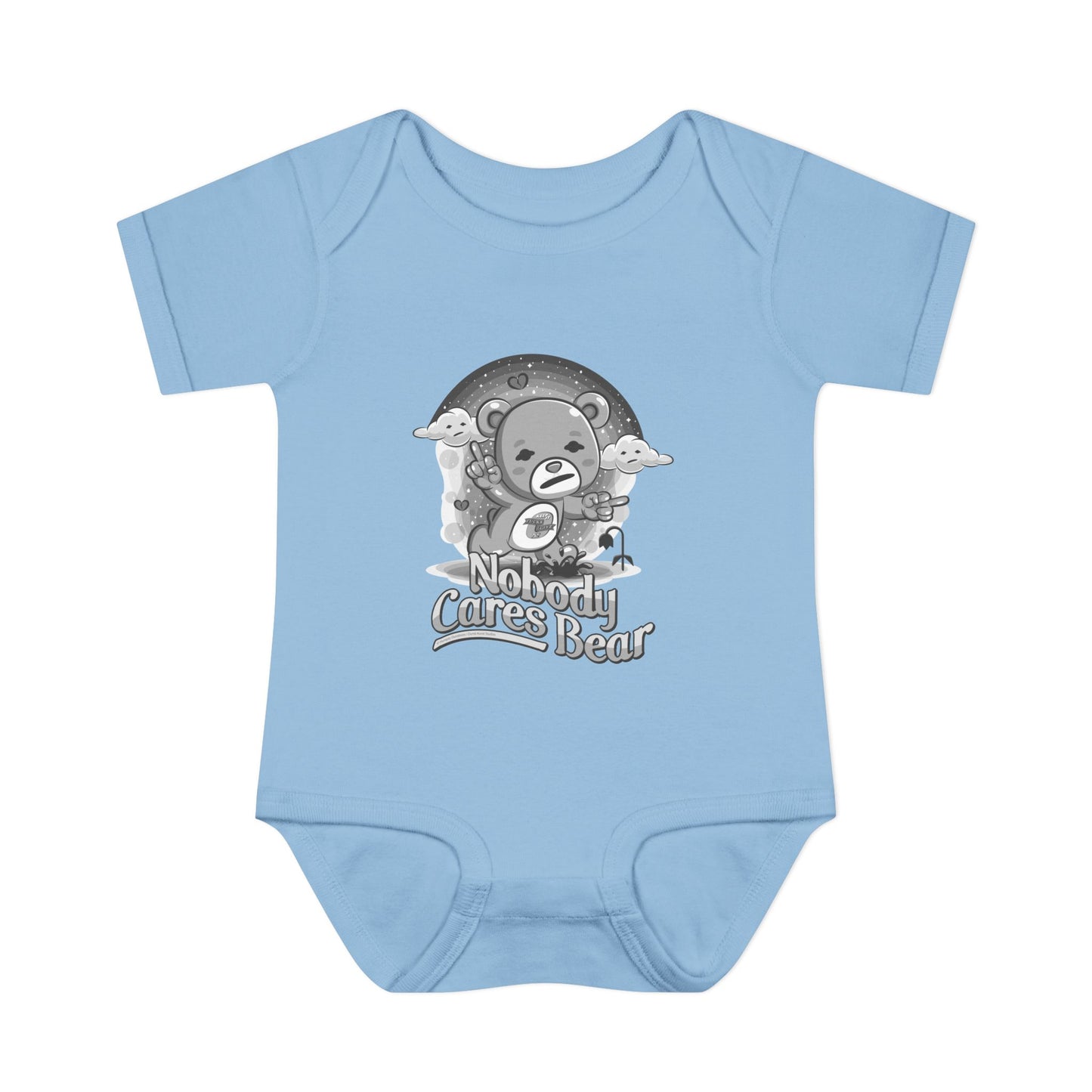 DK227: Nobody Cares Bear - Infant Sized Onsie