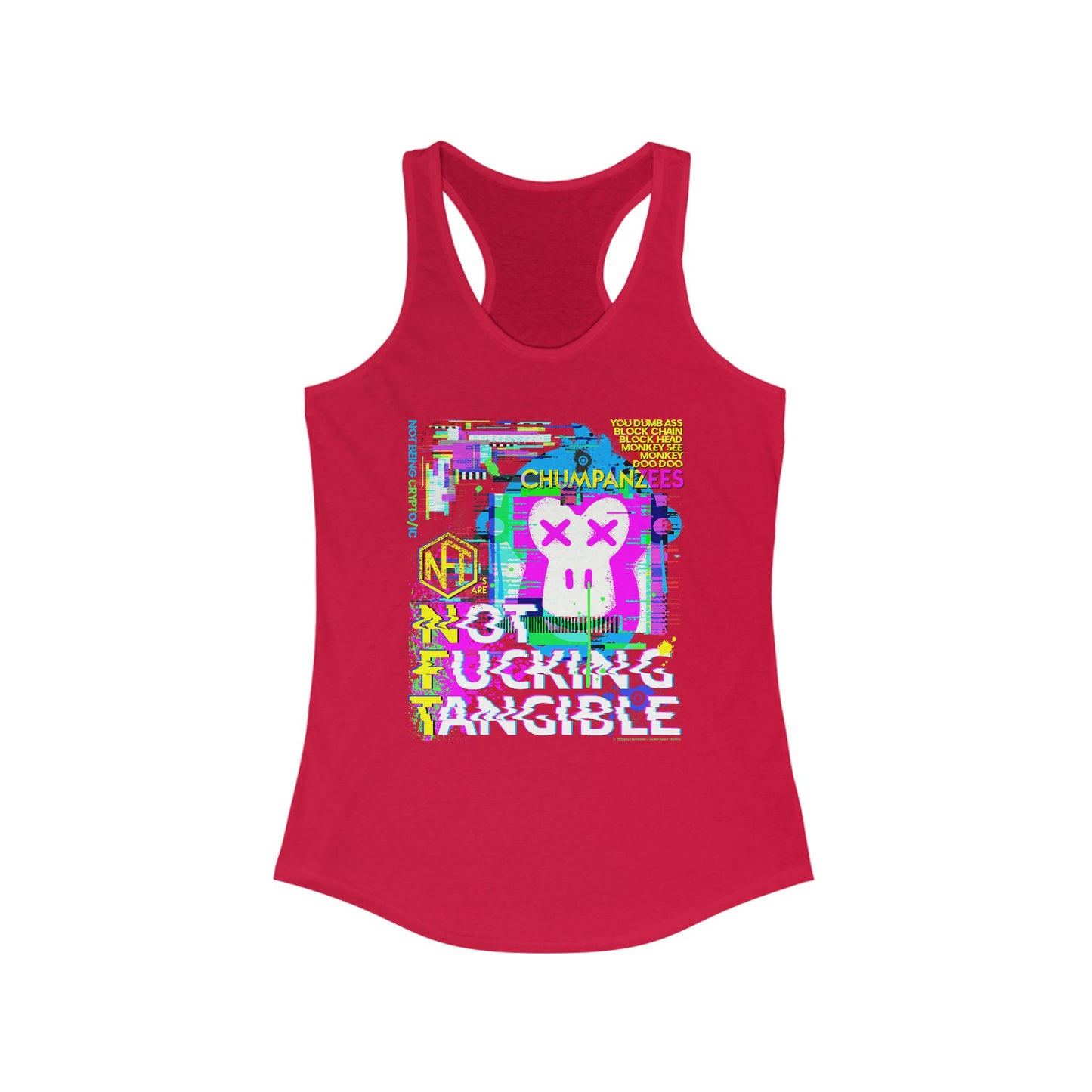 DK195: NFT Chumpanzees - Ladies Raceback Tank