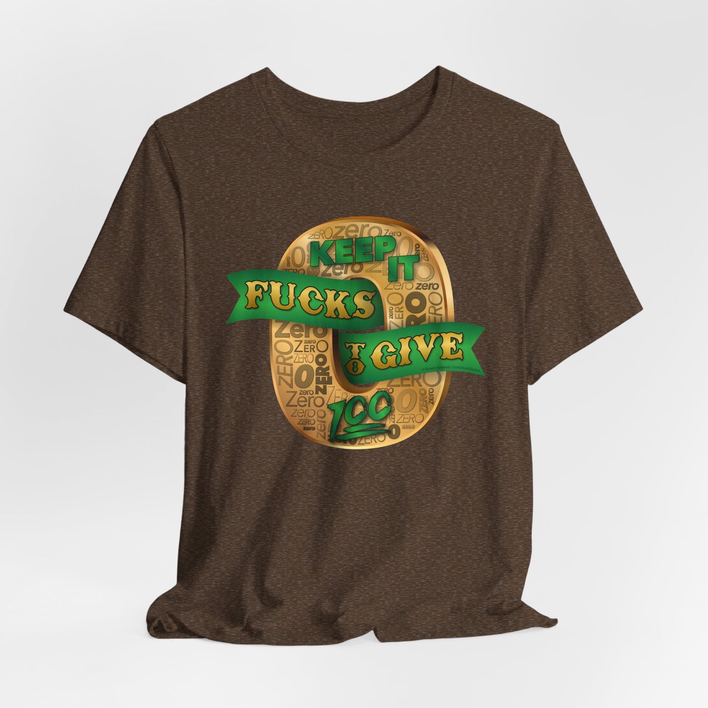 DK100: Zero Fucks To Give (Gold Edition) - Unisex S/S T-Shirt