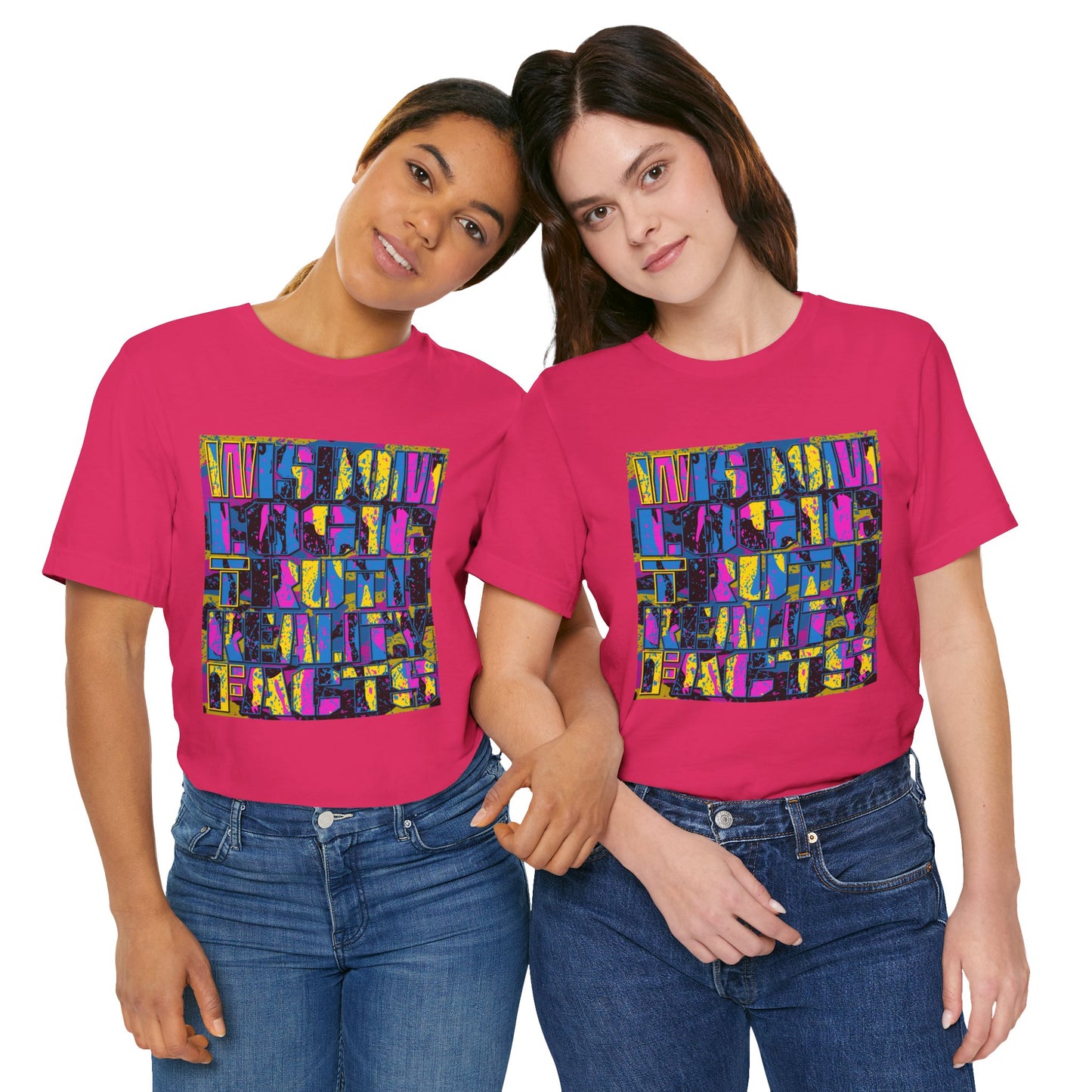 DK159: WTF! FTW! Facts! (CMYK Edition) - Unisex S/S T-Shirt