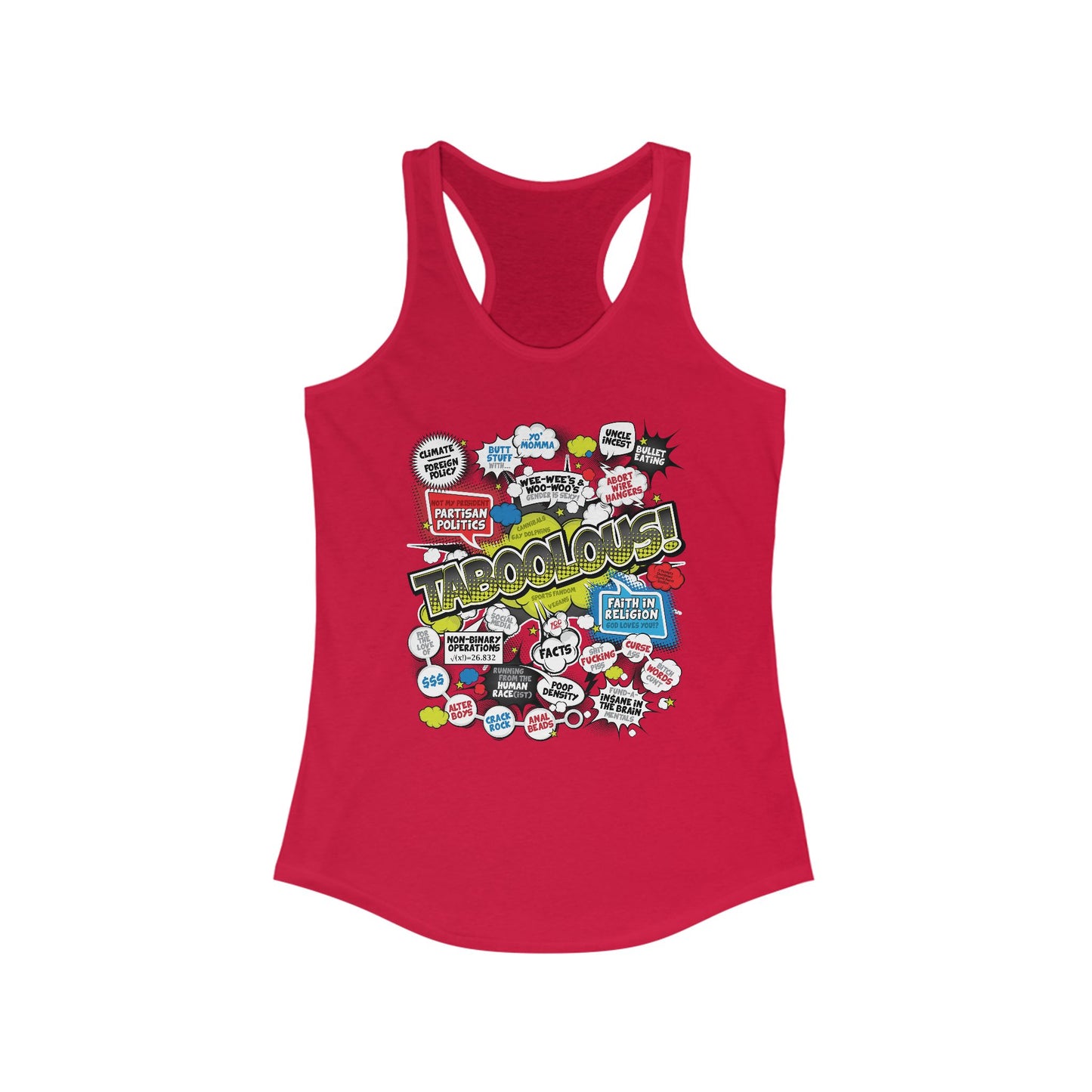 DK187: Taboolous! - Ladies Racerback Tank