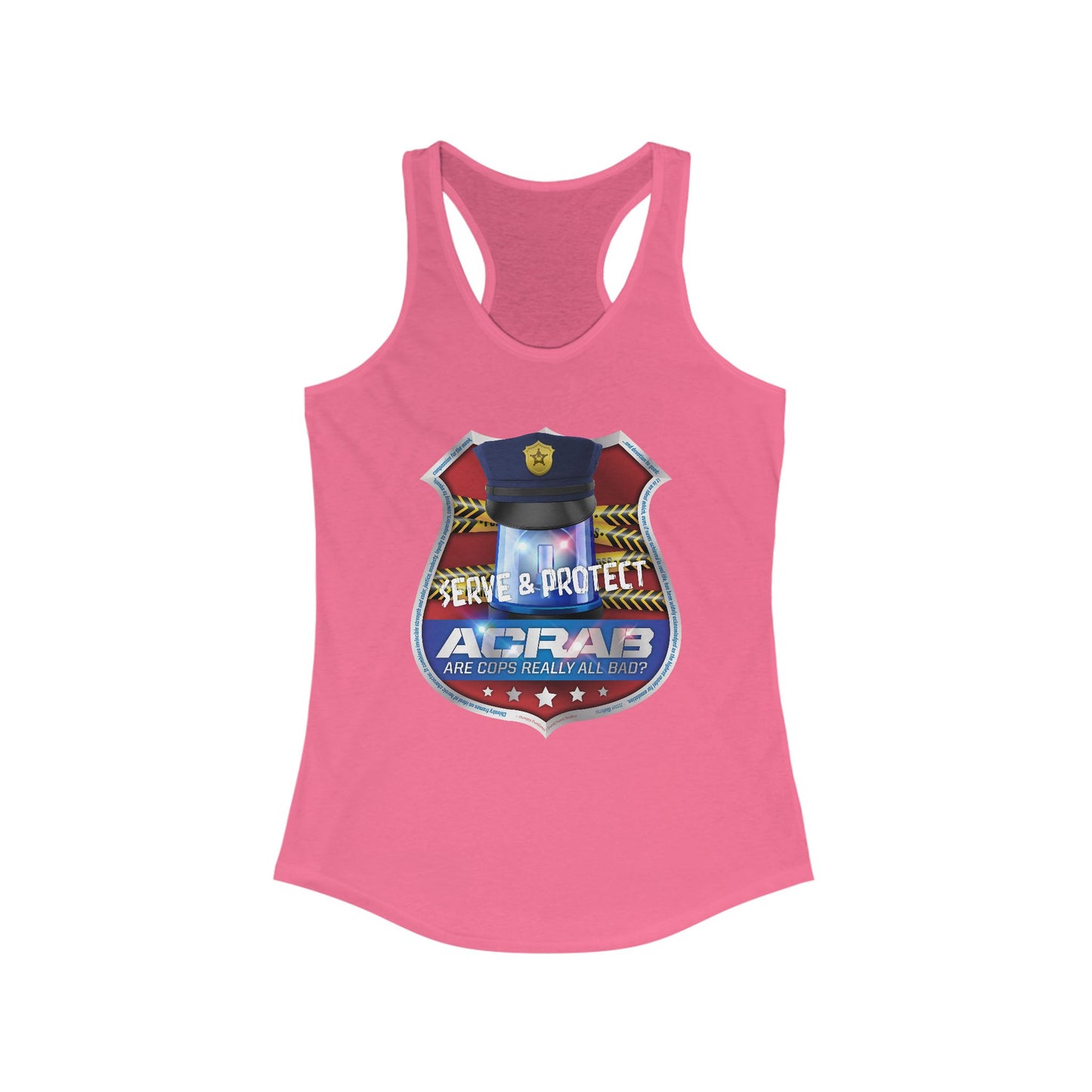DK210: A.C.A.B. (Cops Edition) - Ladies Raceback Tank