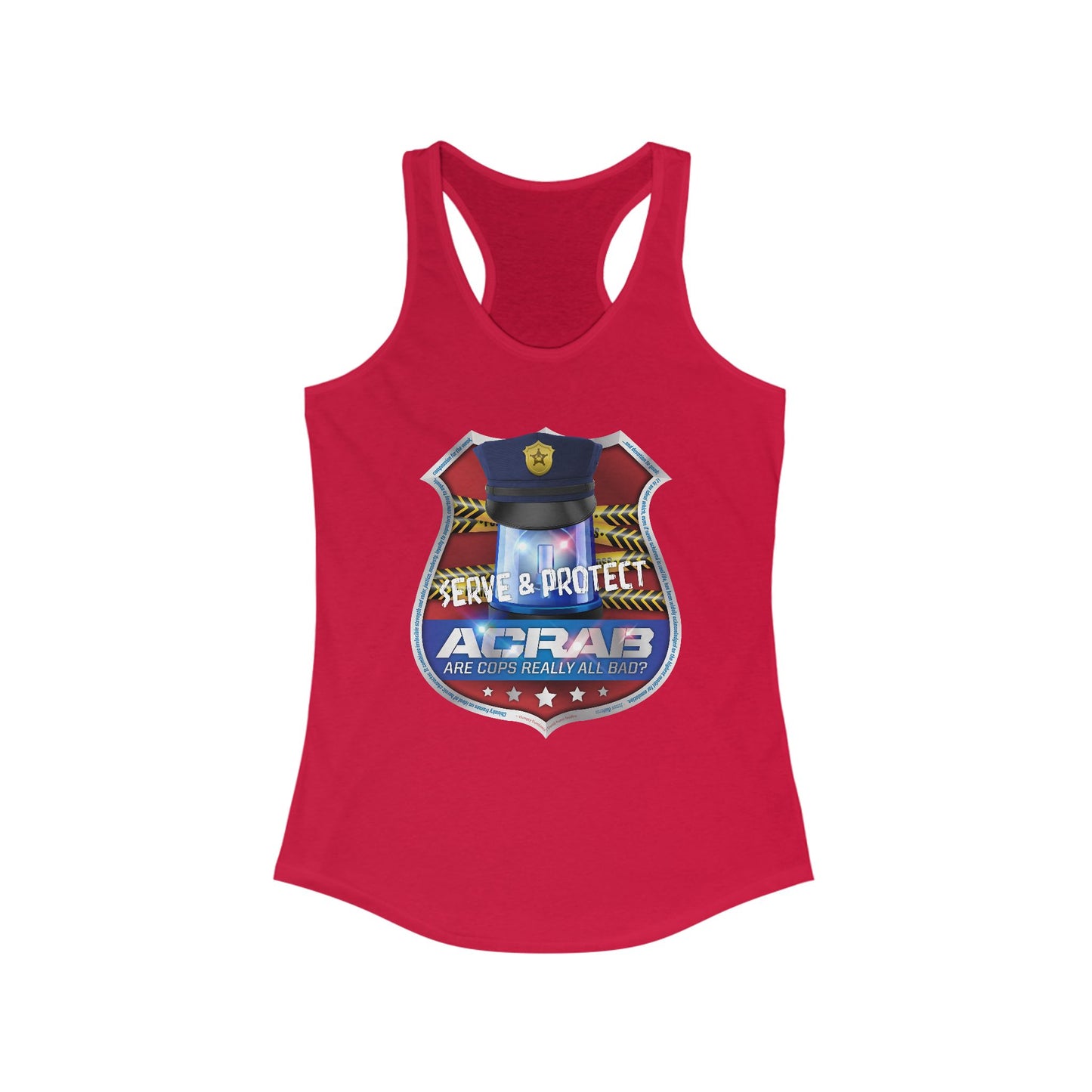 DK210: A.C.A.B. (Cops Edition) - Ladies Raceback Tank