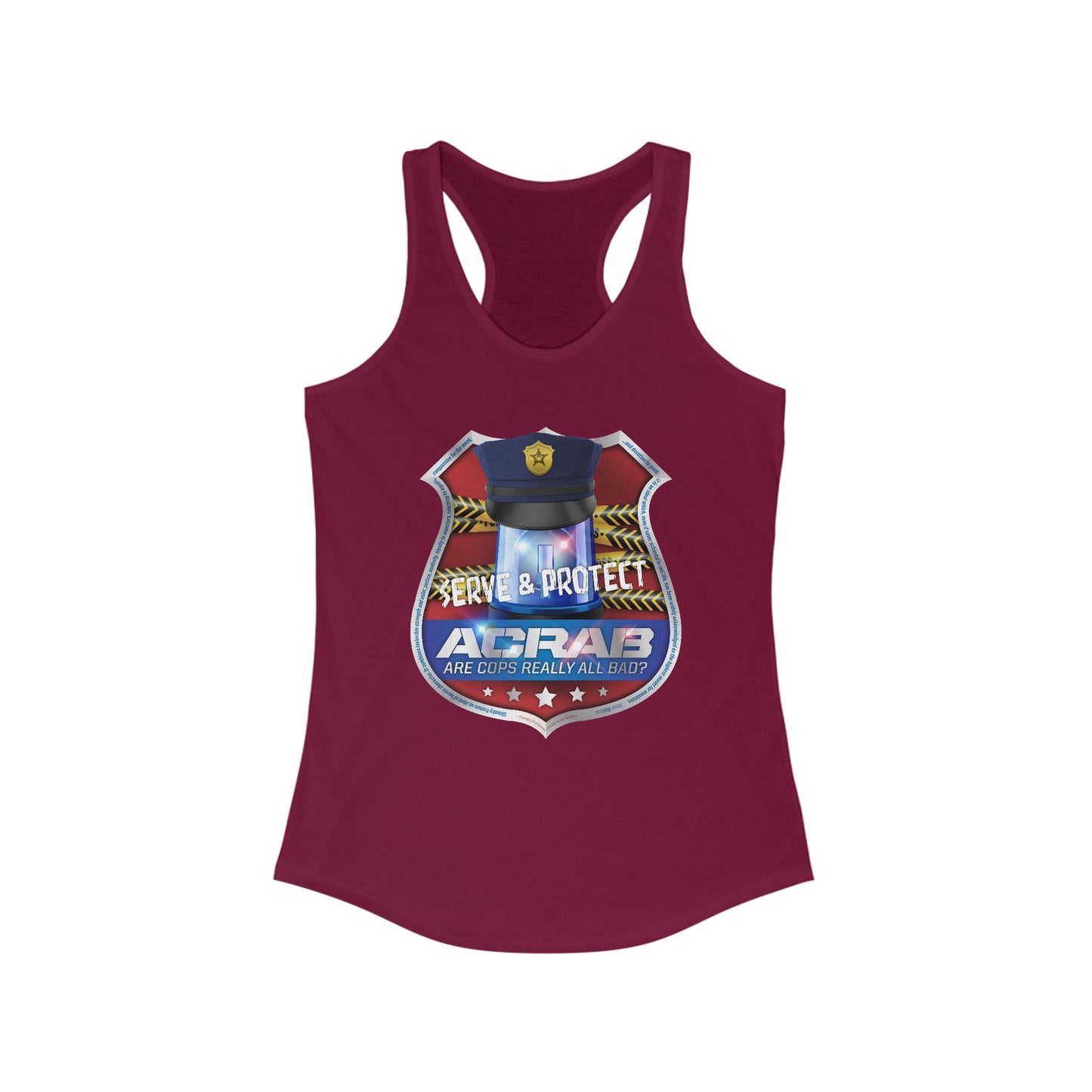 DK210: A.C.A.B. (Cops Edition) - Ladies Raceback Tank