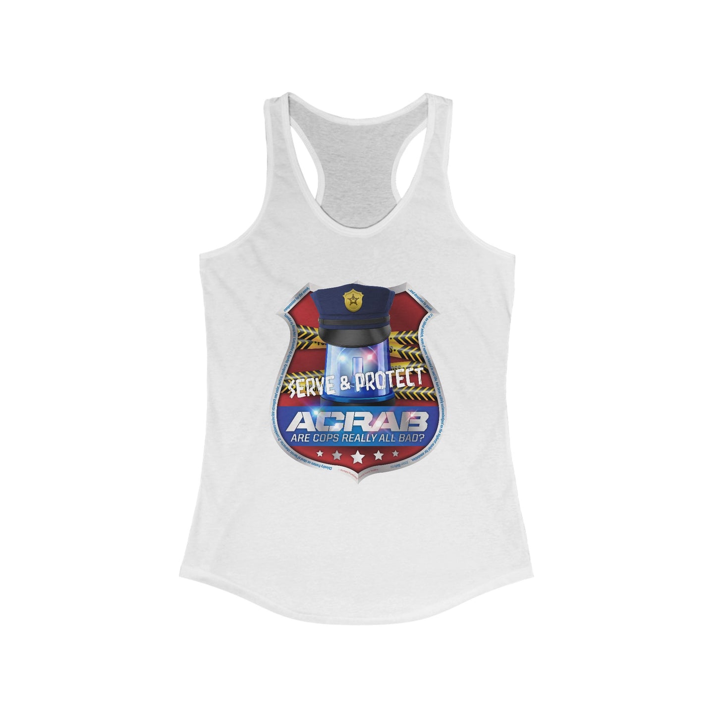 DK210: A.C.A.B. (Cops Edition) - Ladies Raceback Tank